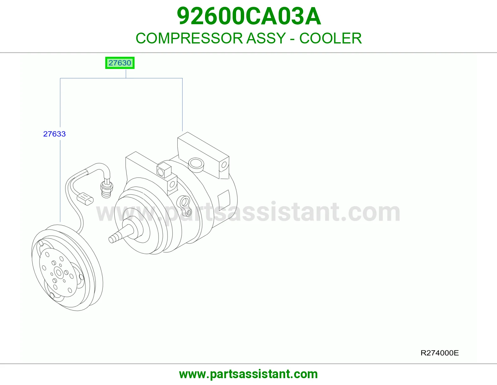كمبروسر مكيف 92600CA03A