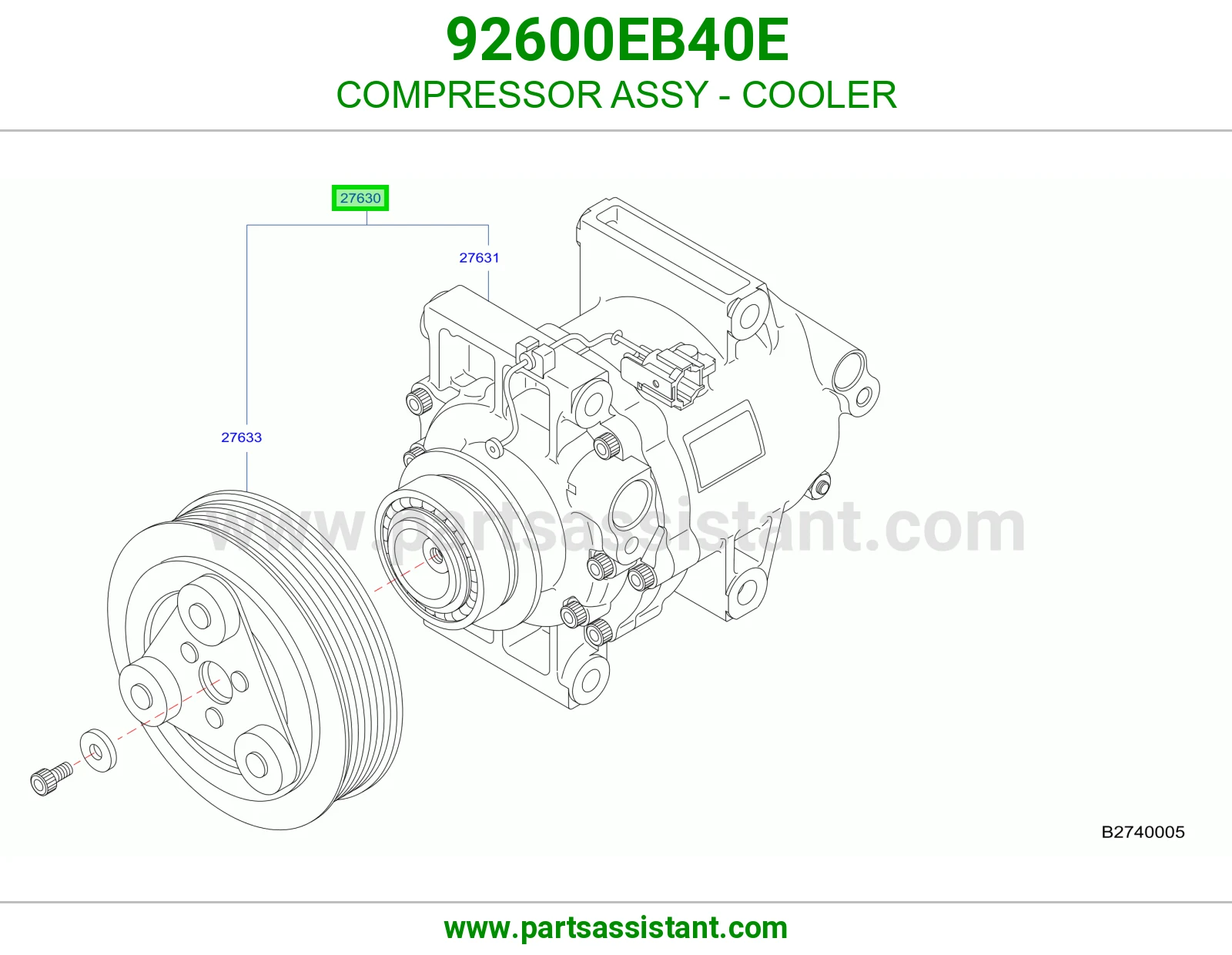 كمبروسر مكيف مبرد كامل 92600EB40E