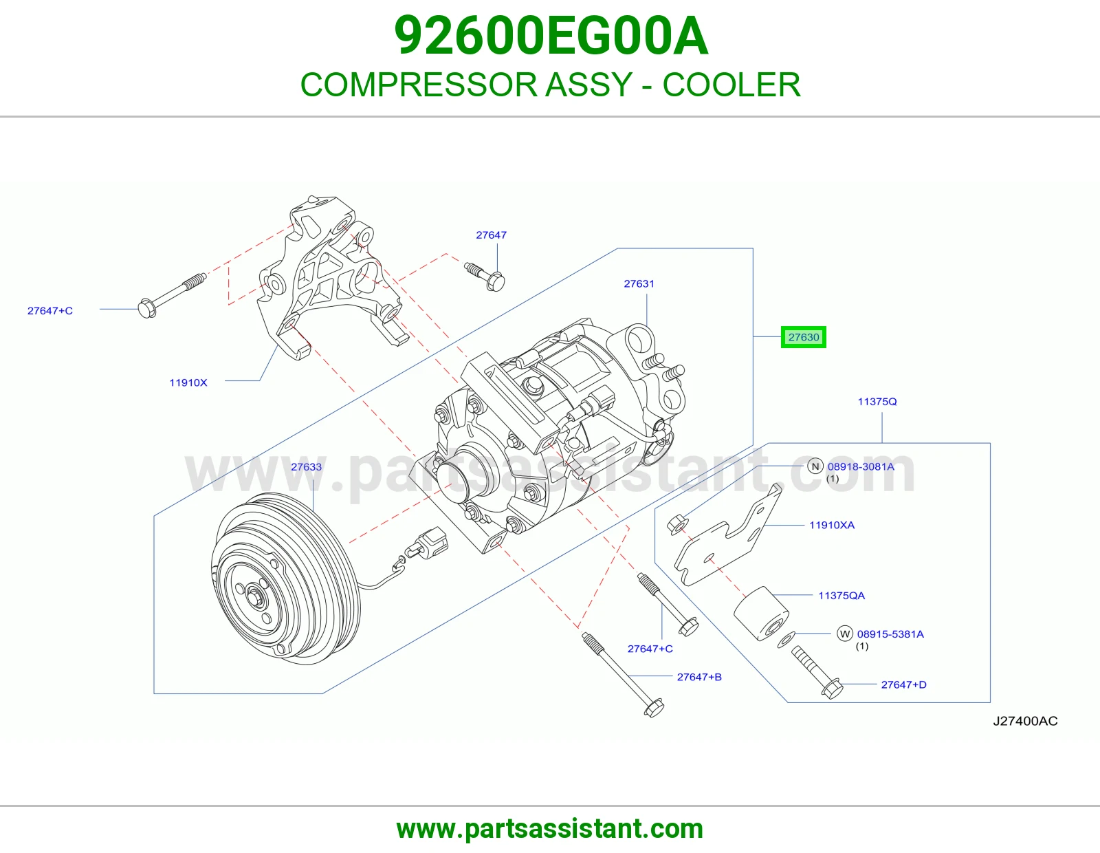 كمبروسر مكيف 92600EG00A