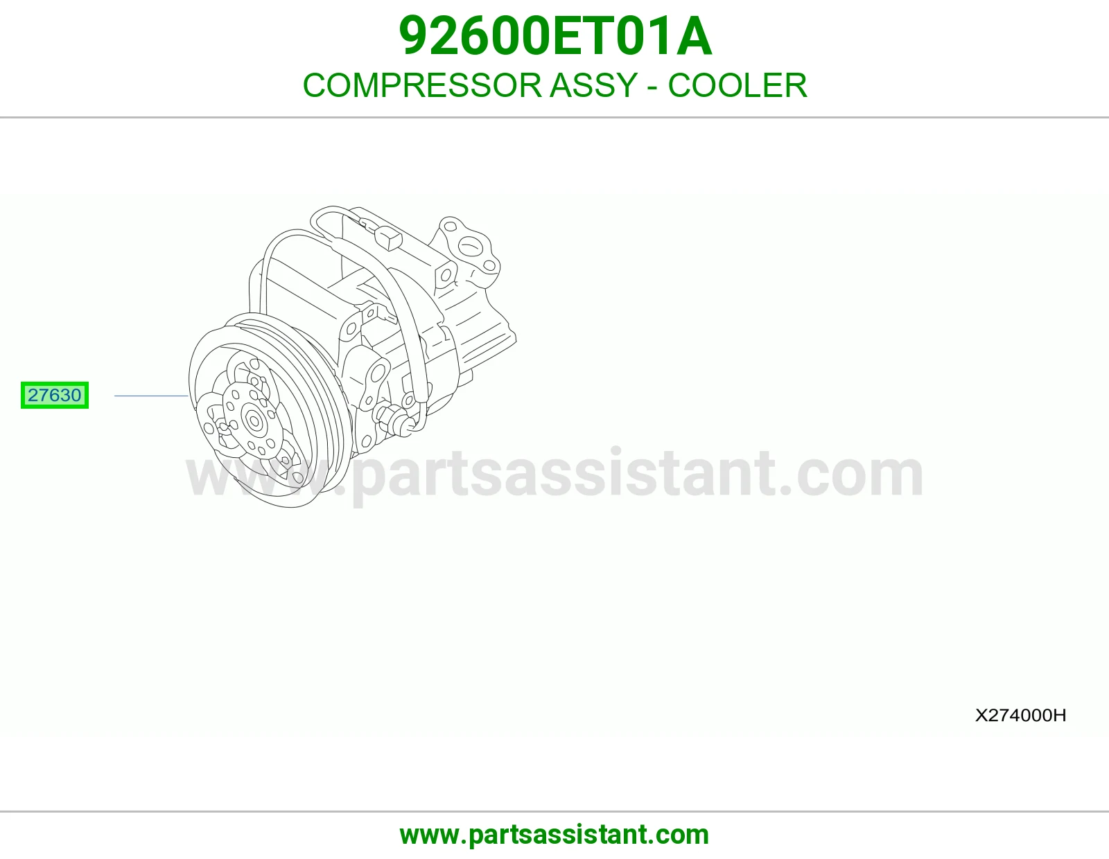 كمبروسر مكيف 92600ET01A