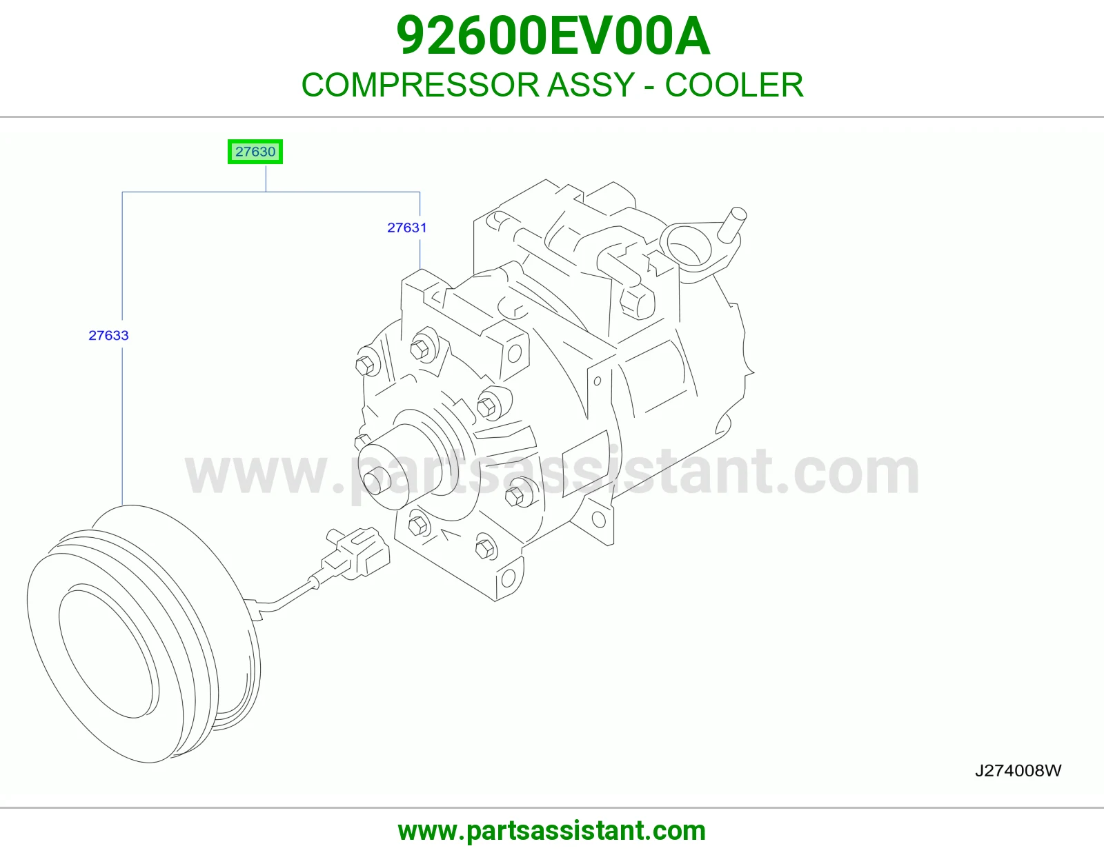 كمبروسر مكيف 92600EV00A