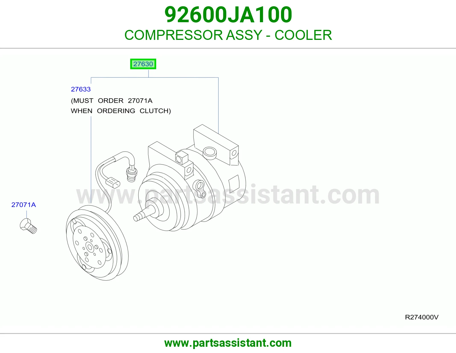 كمبروسر مكيف 92600JA100