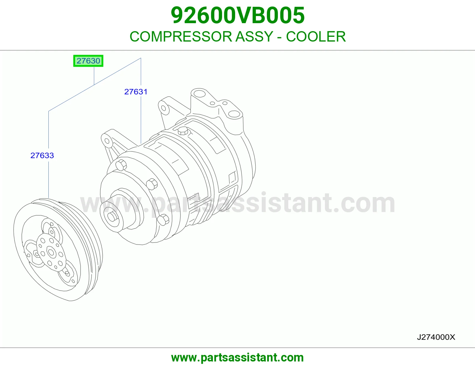 كمبروسر مكيف 92600VB005