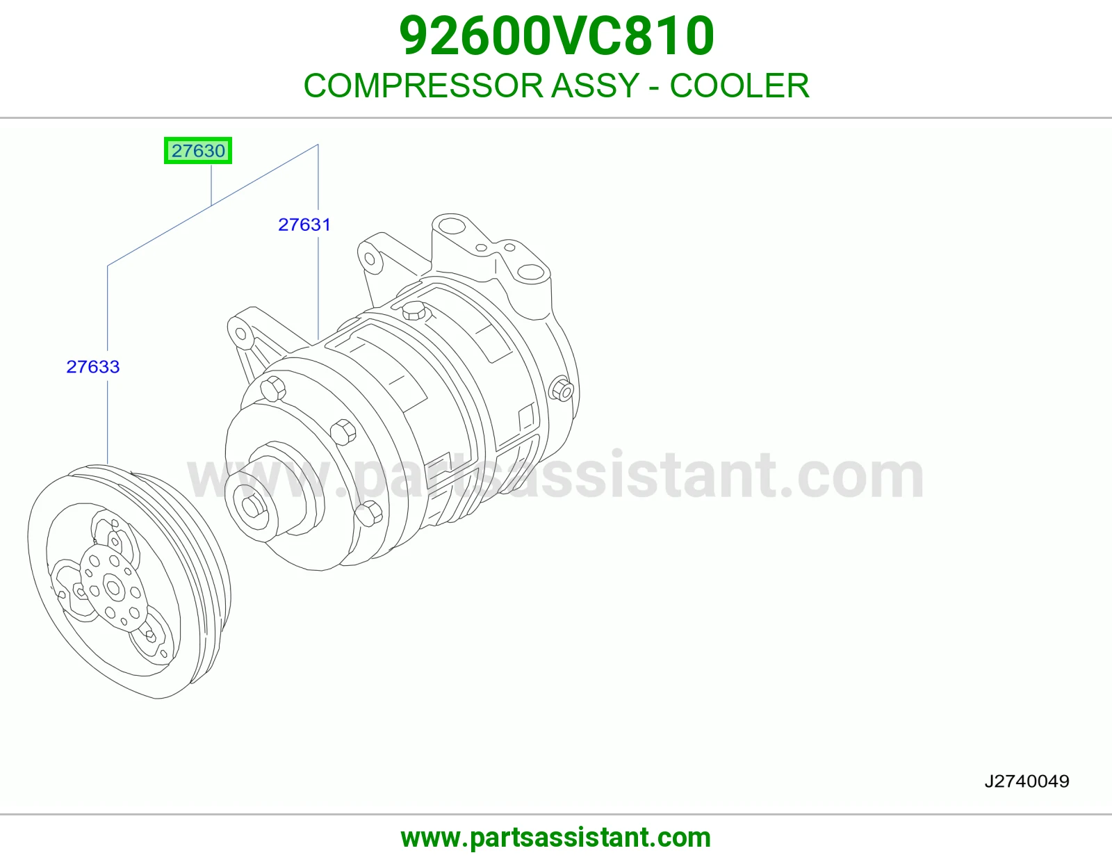 كمبروسر مكيف 92600VC810