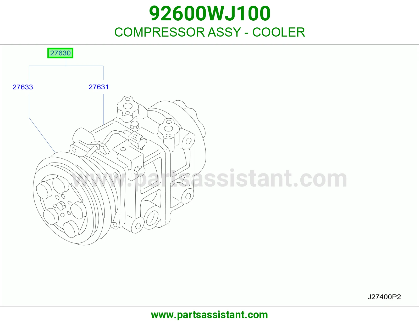 كمبروسر مكيف 92600WJ100