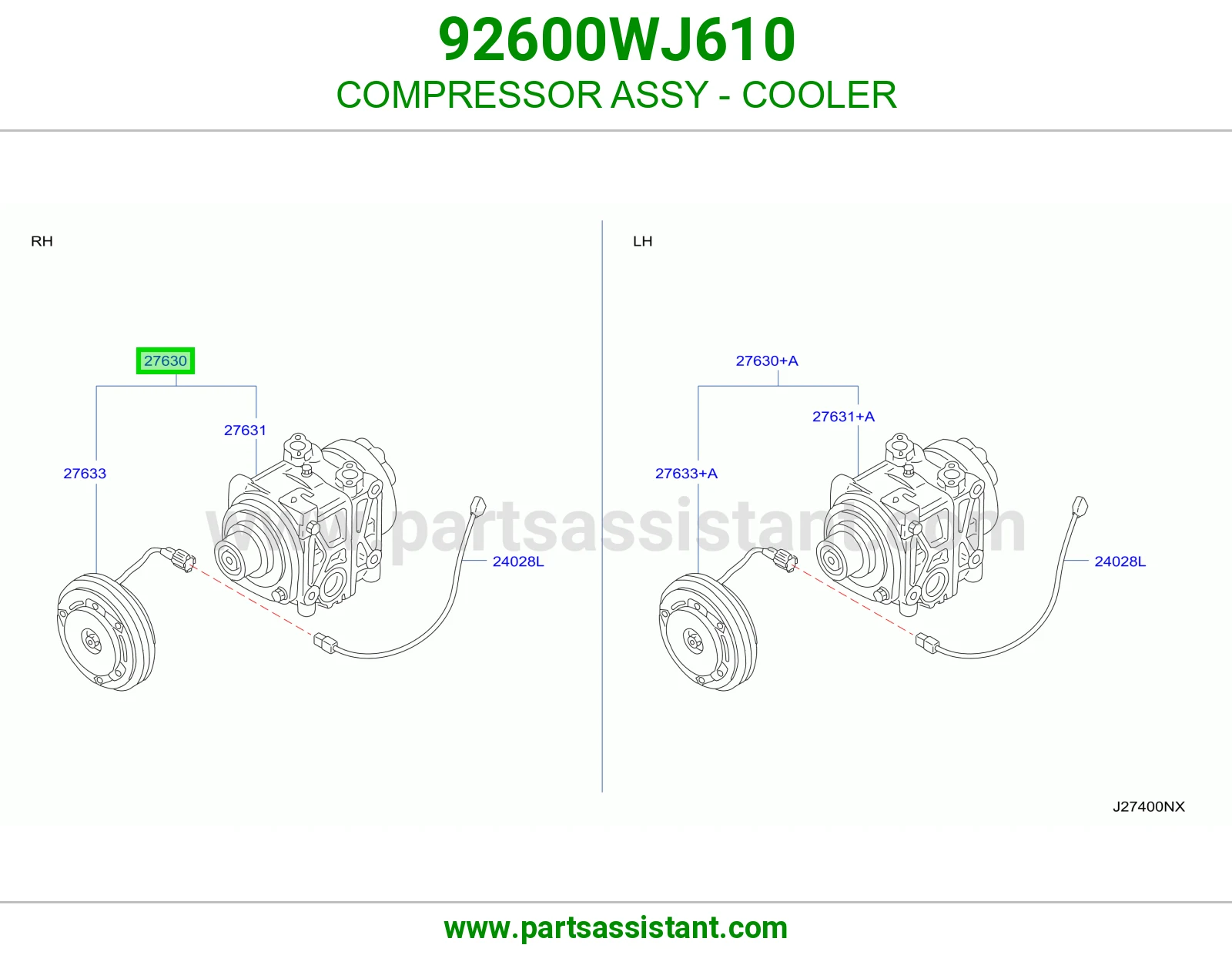 كمبروسر مكيف 92600WJ610