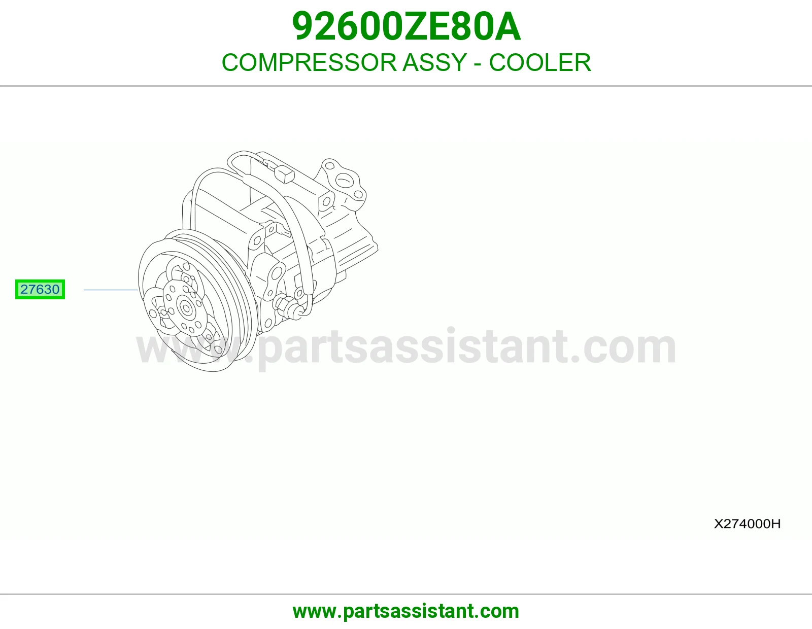 كمبروسر مكيف 92600ZE80A