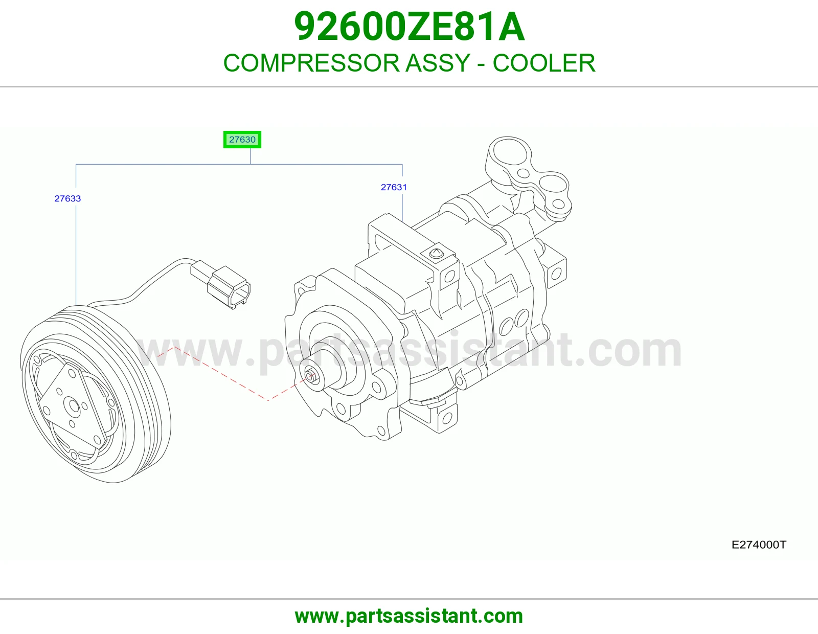 كمبروسر مكيف 92600ZE81A