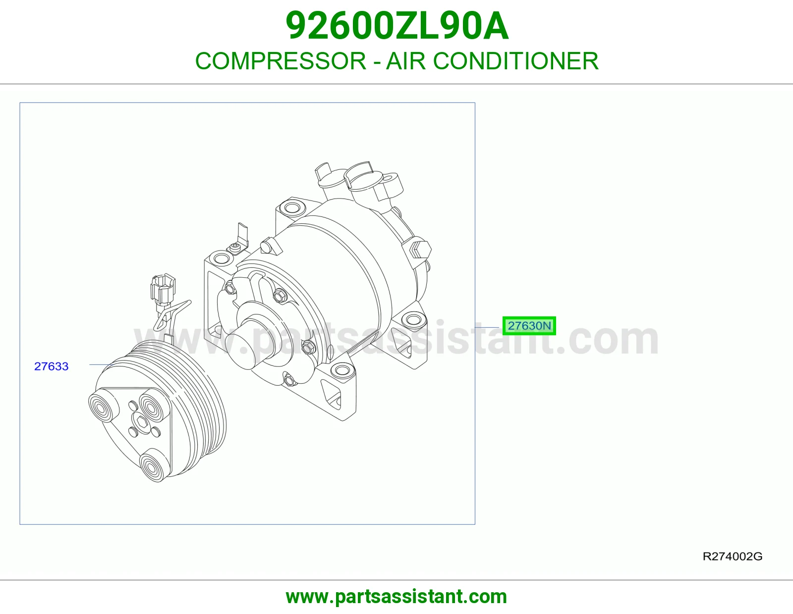 كمبروسر مكيف 92600ZL90A