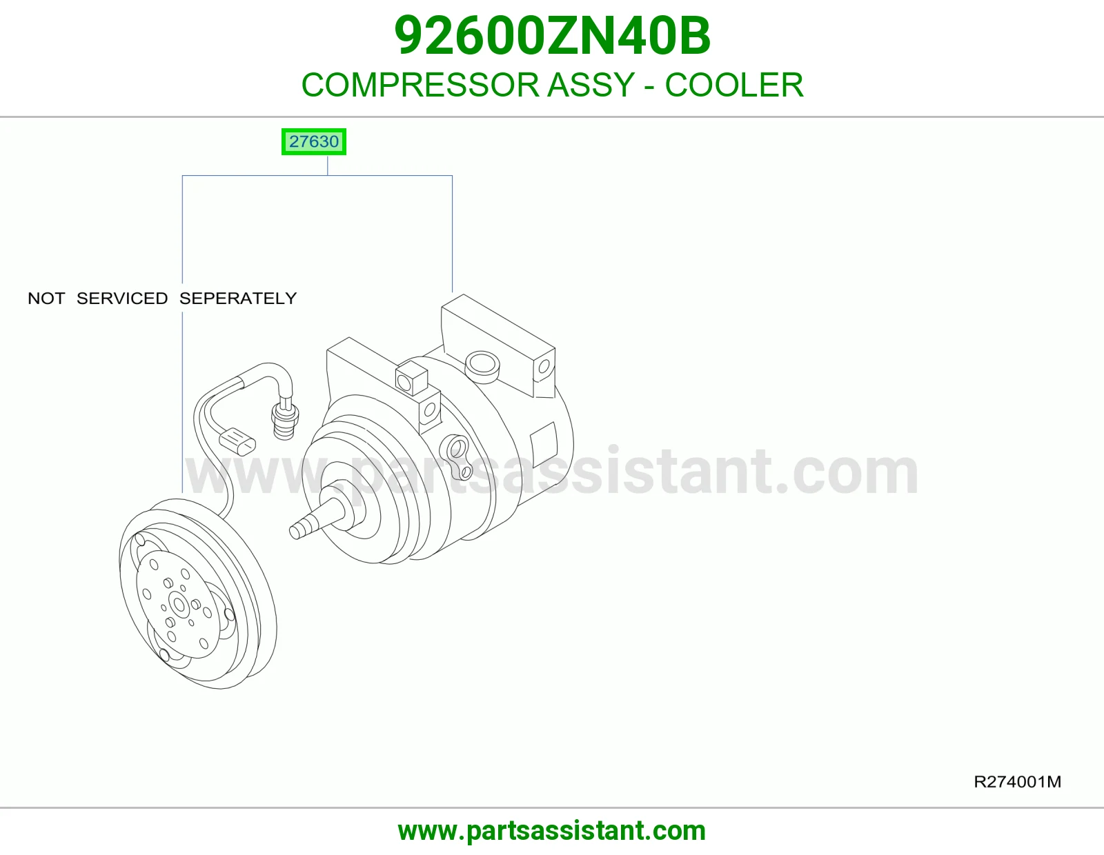 كمبروسر مكيف 92600ZN40B