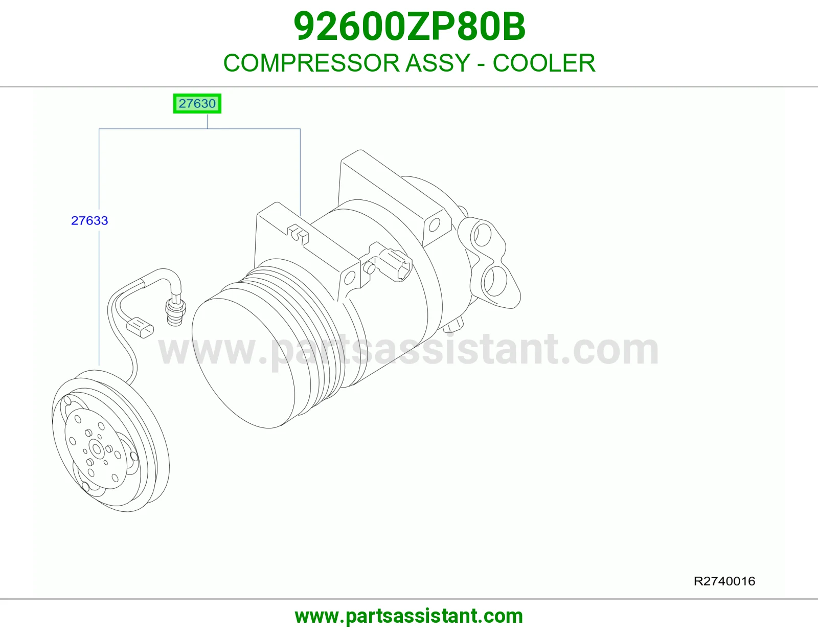 كمبروسر مكيف 92600ZP80B