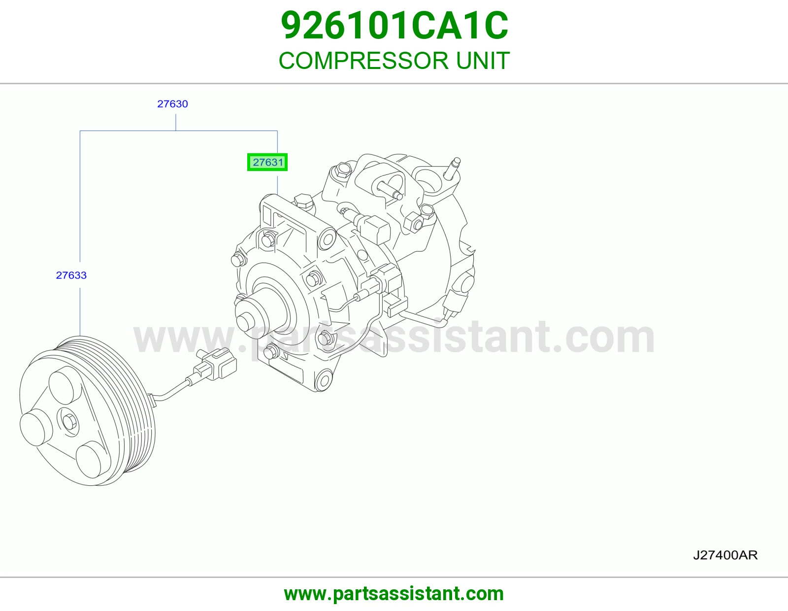 وحدة كمبروسر مكيف 926101CA1C