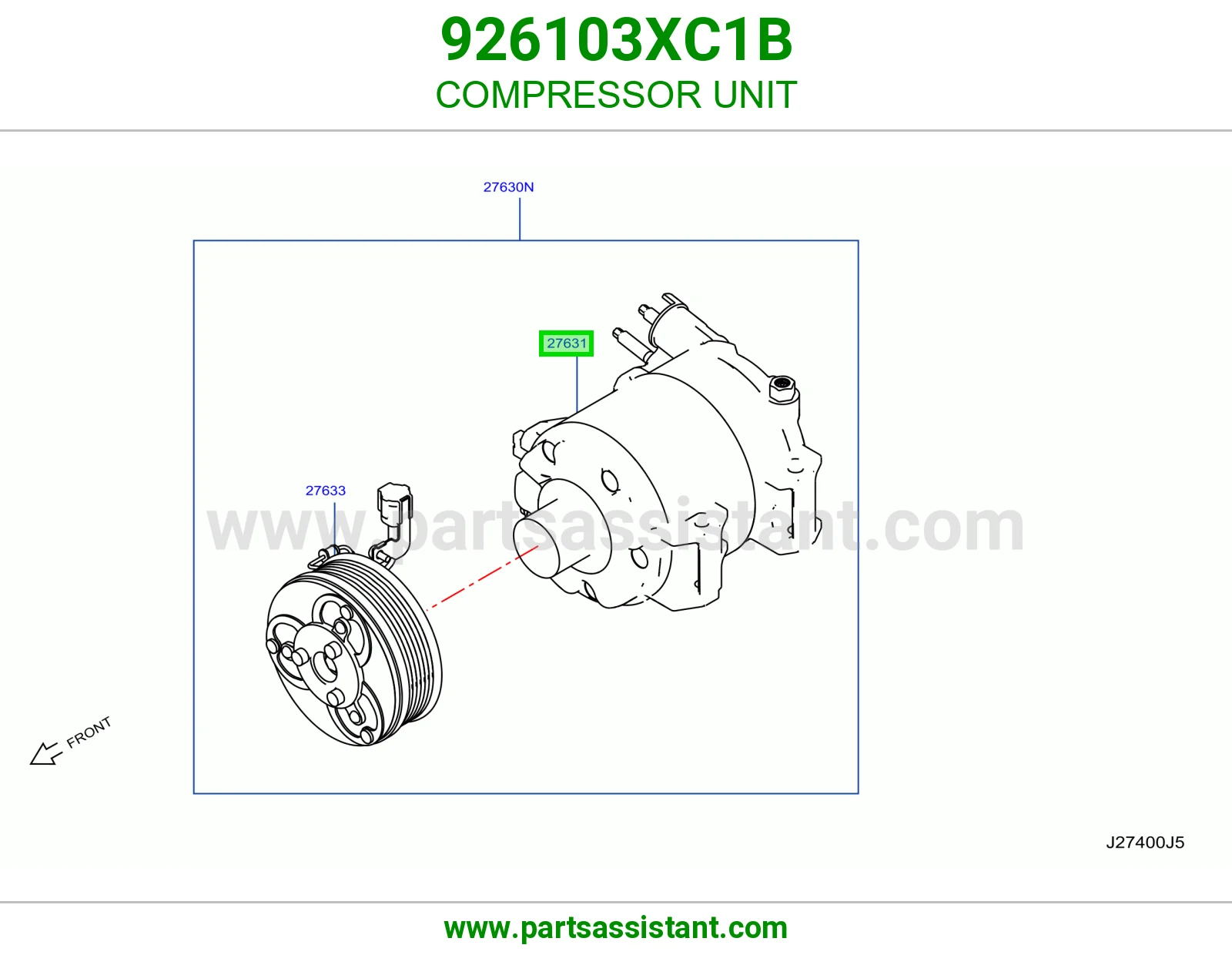 وحدة كمبروسر مكيف 926103XC1B