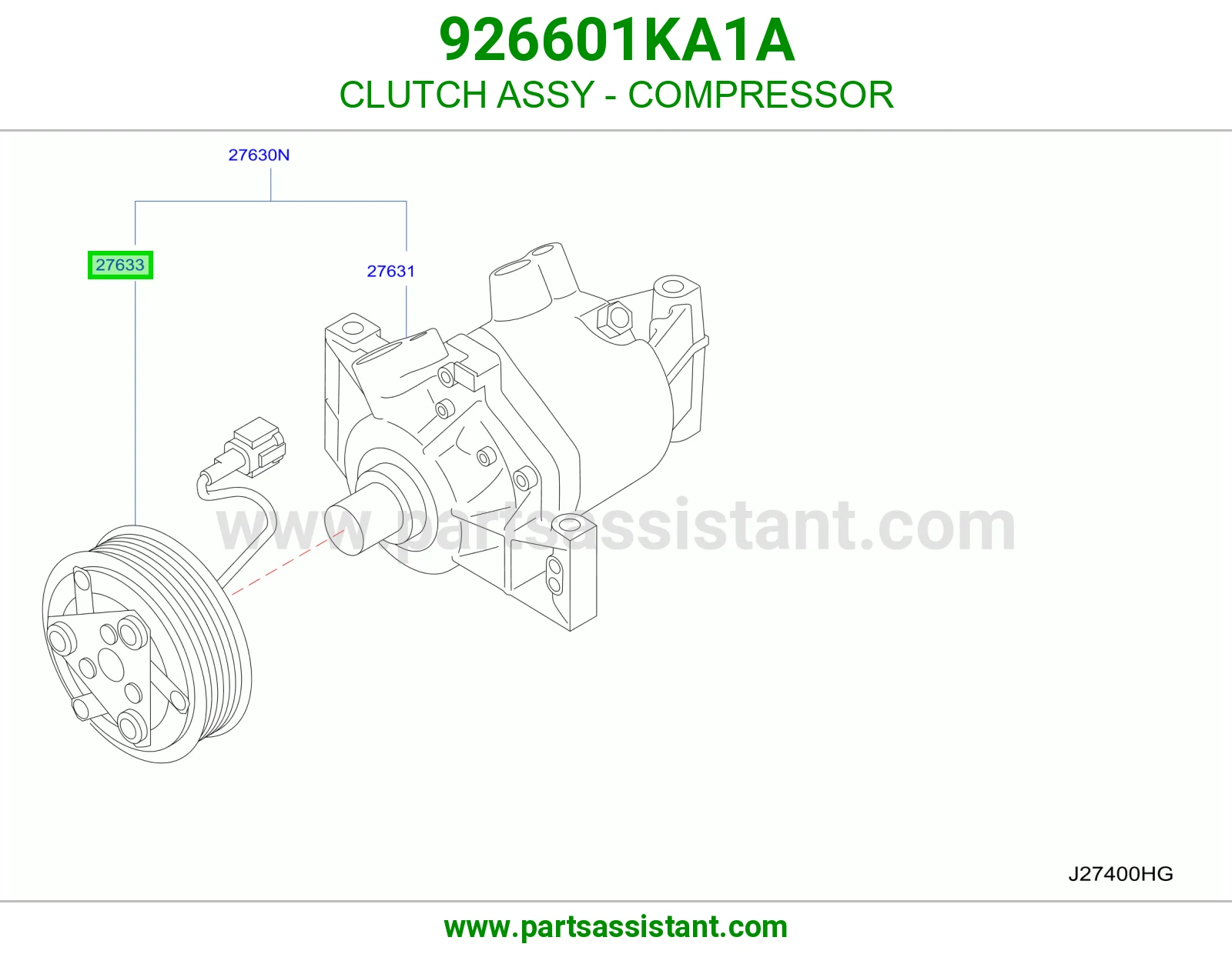 كلتش كمبروسر مكيف 926601KA1A