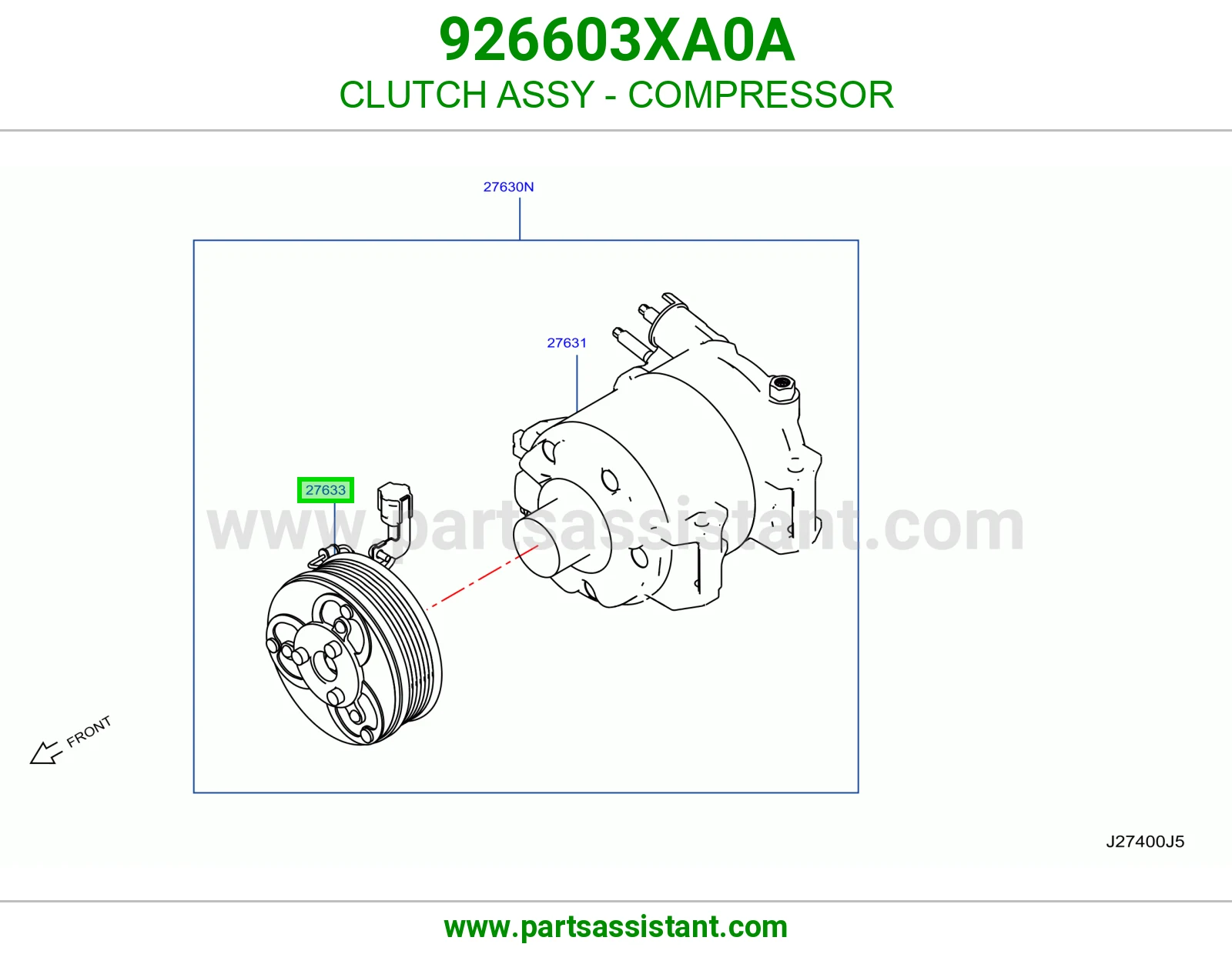 كلتش كمبروسر مكيف 926603XA0A