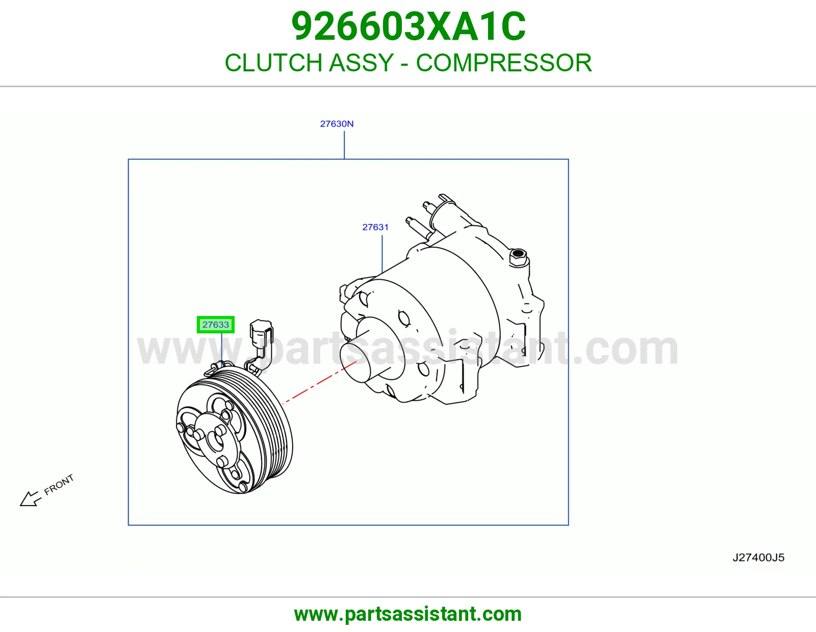 كلتش كمبروسر مكيف 926603XA1C
