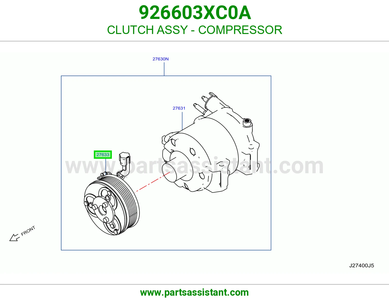 كلتش كمبروسر مكيف 926603XC0A