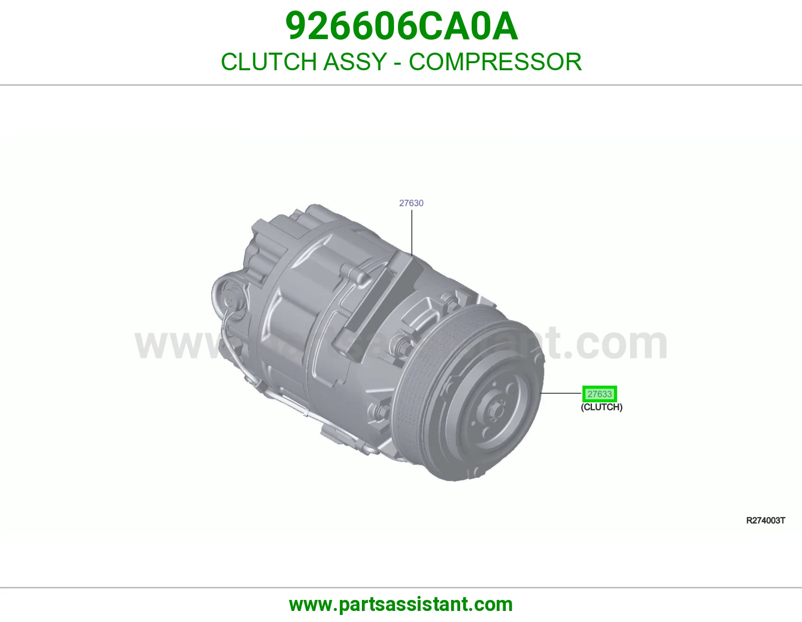 كلتش كمبروسر مكيف 926606CA0A