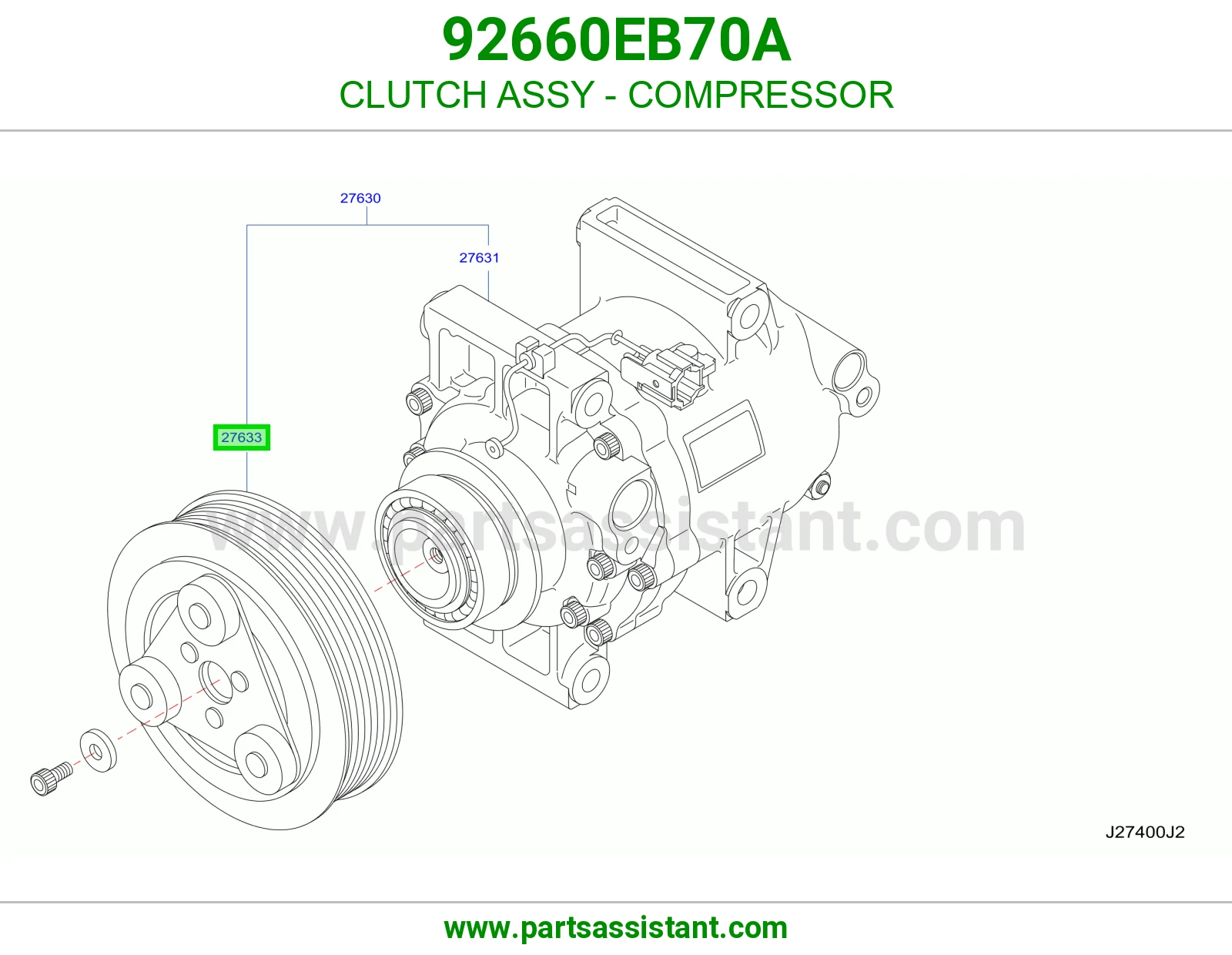كلتش كمبروسر مكيف 92660EB70A
