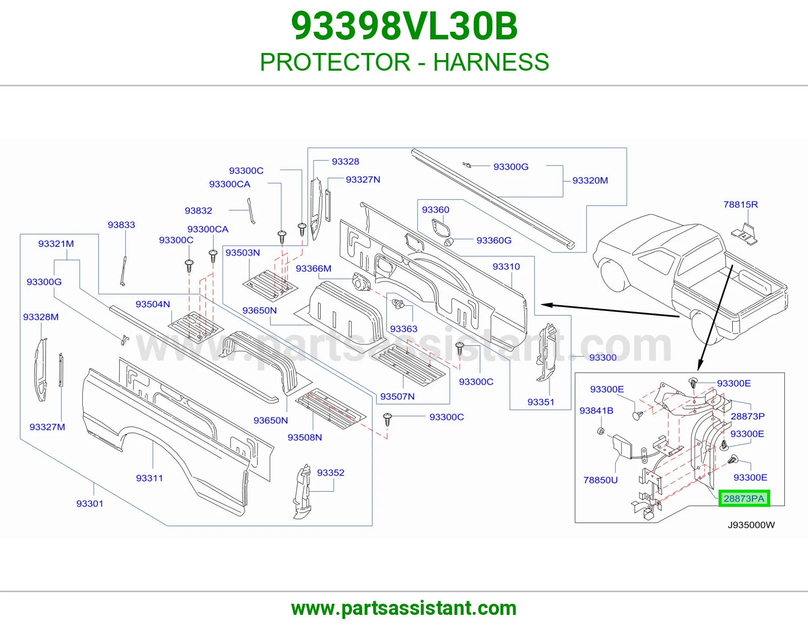واقي ضفيرة 93398VL30B
