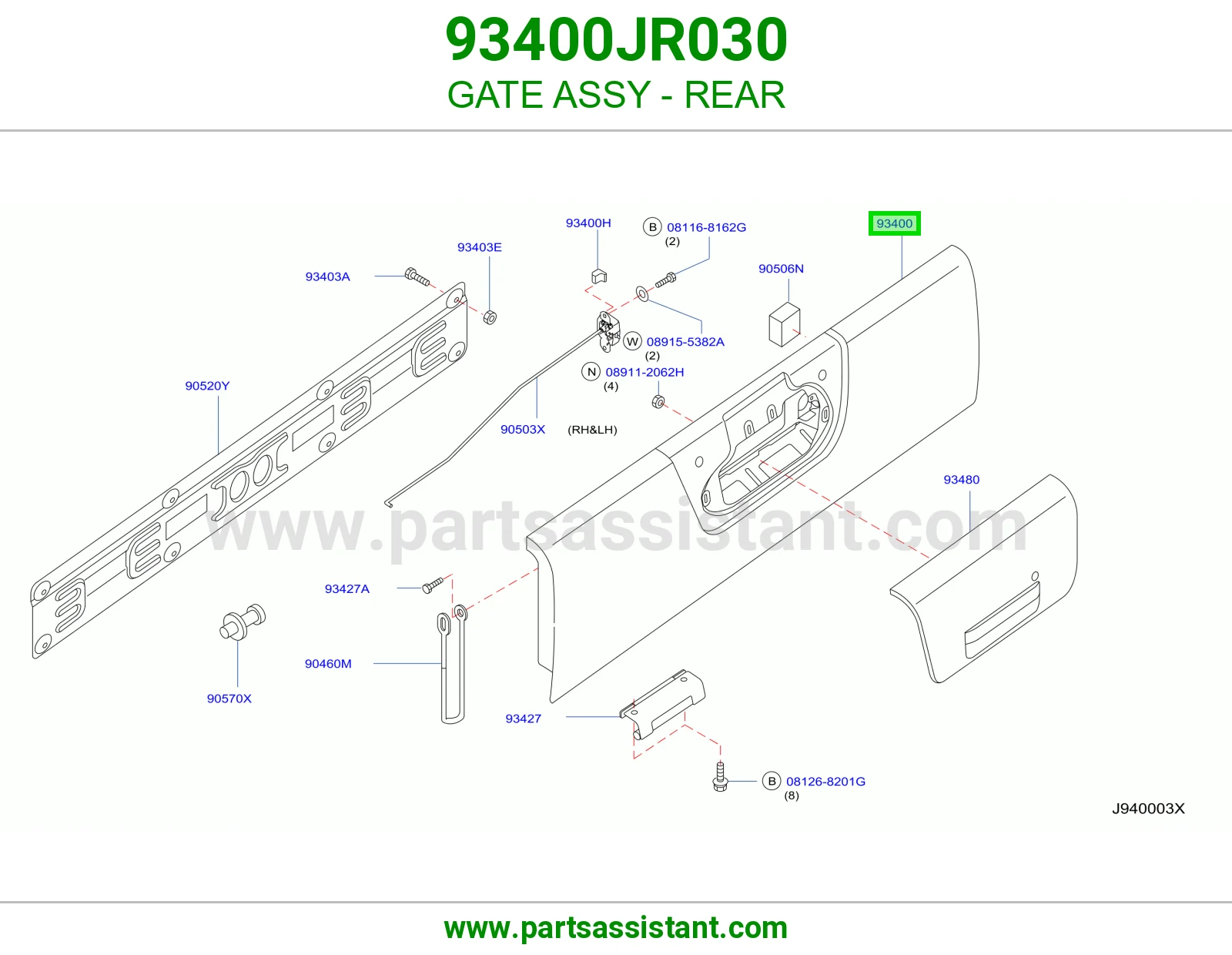 باب صندوق 93400JR030