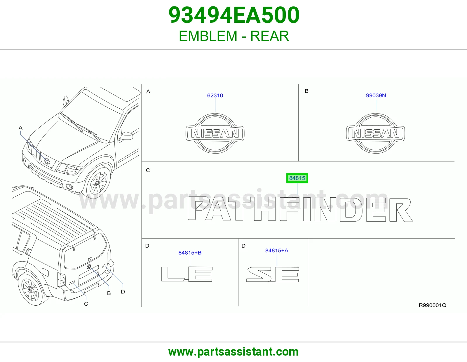 علامة خلفي 93494EA500