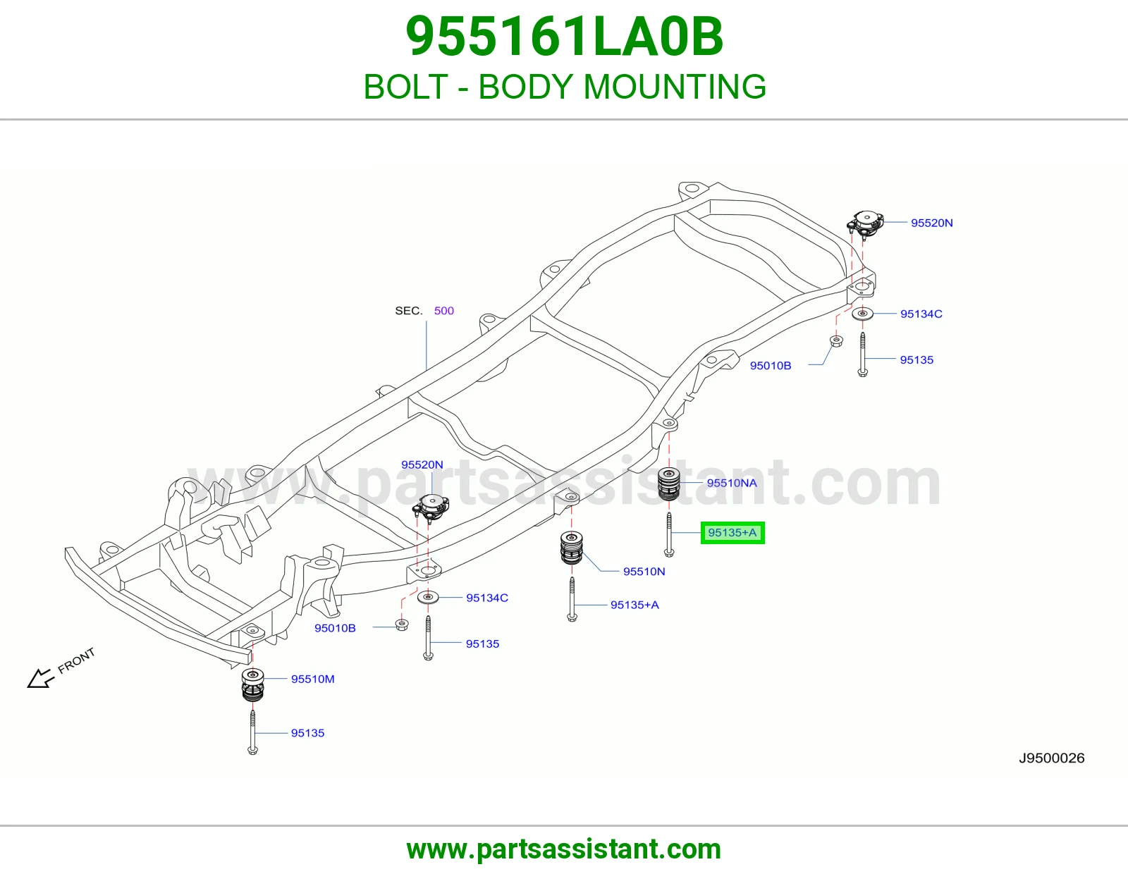 مسمار 955161LA0B
