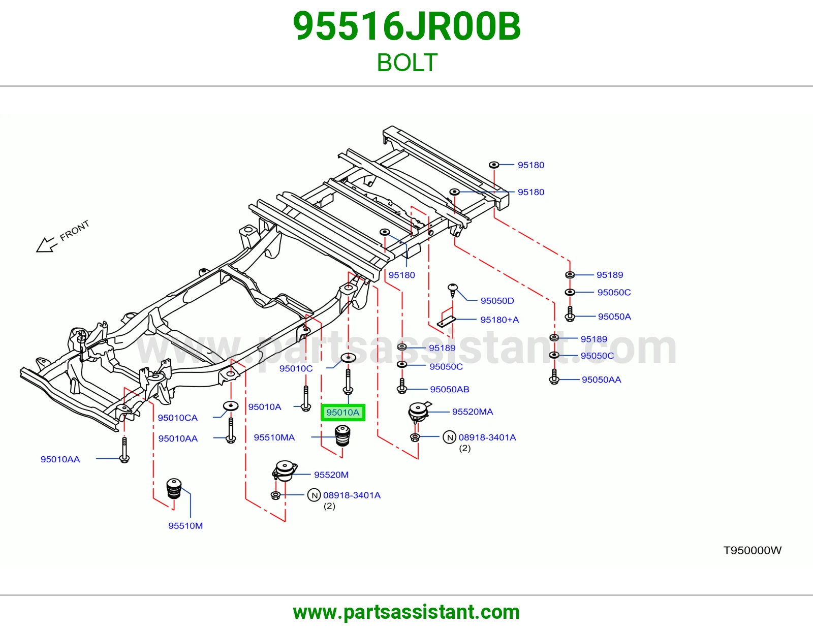 مسمار 95516JR00B