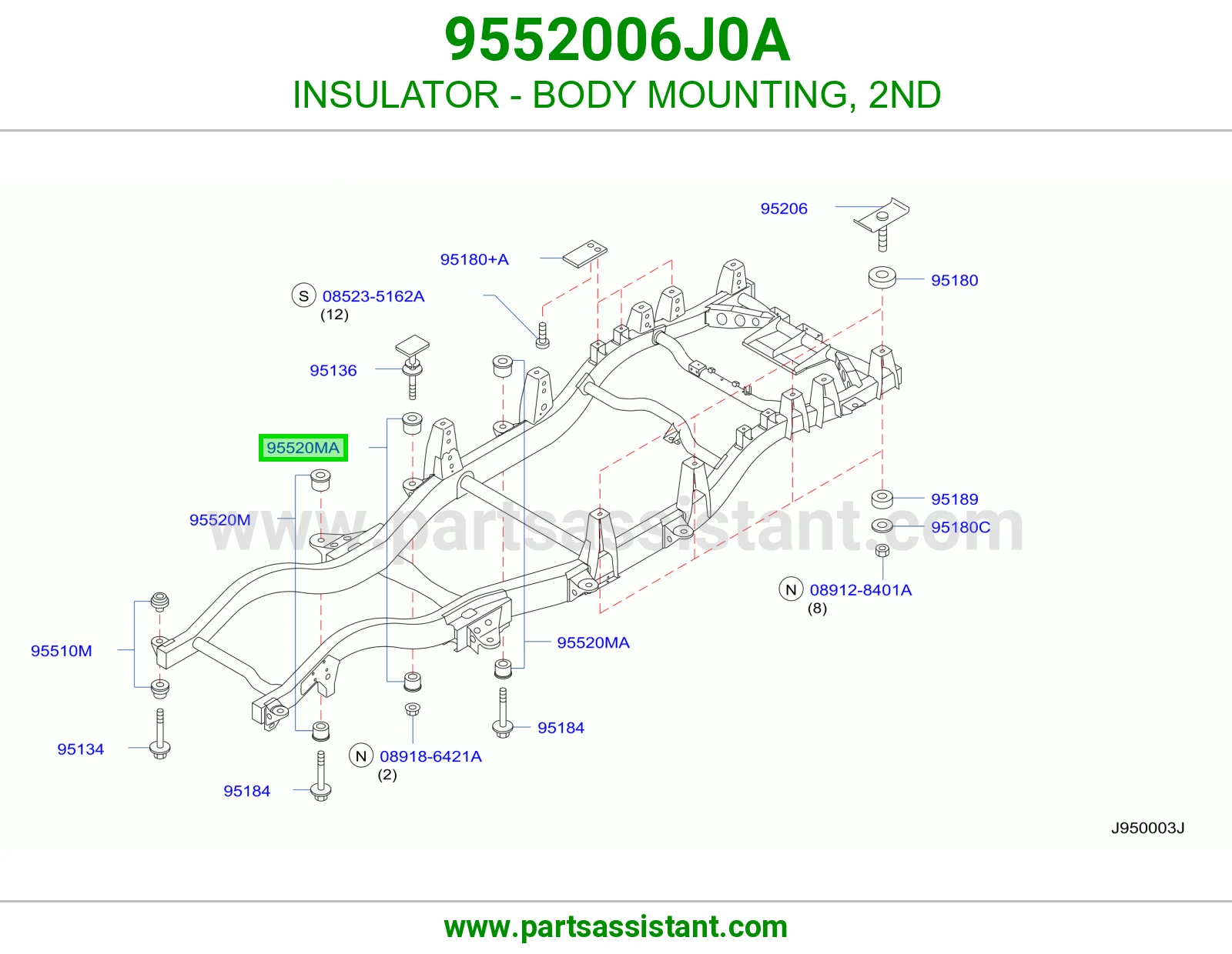 ربل كرسي بدي 9552006J0A
