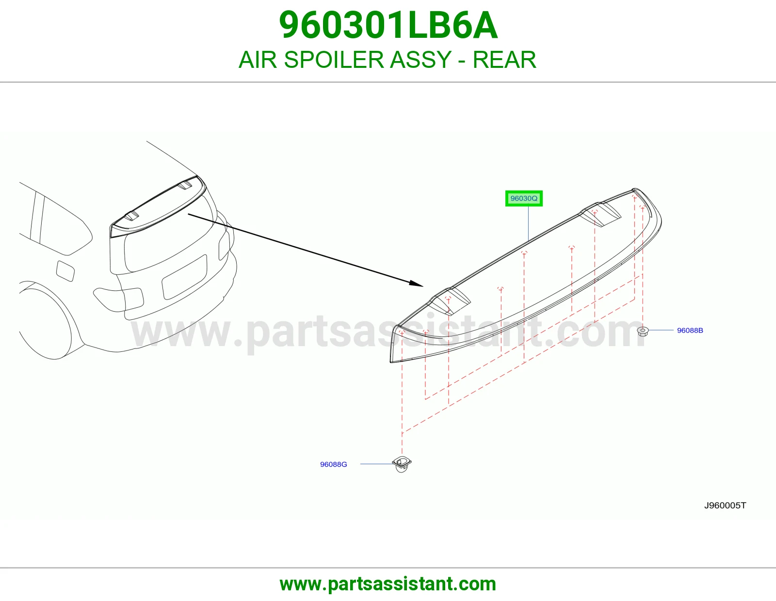جناح شنطه خلفي 960301LB6A