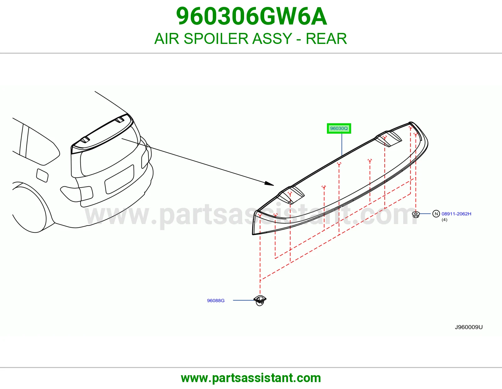 جناح شنطه خلفي 960306GW6A