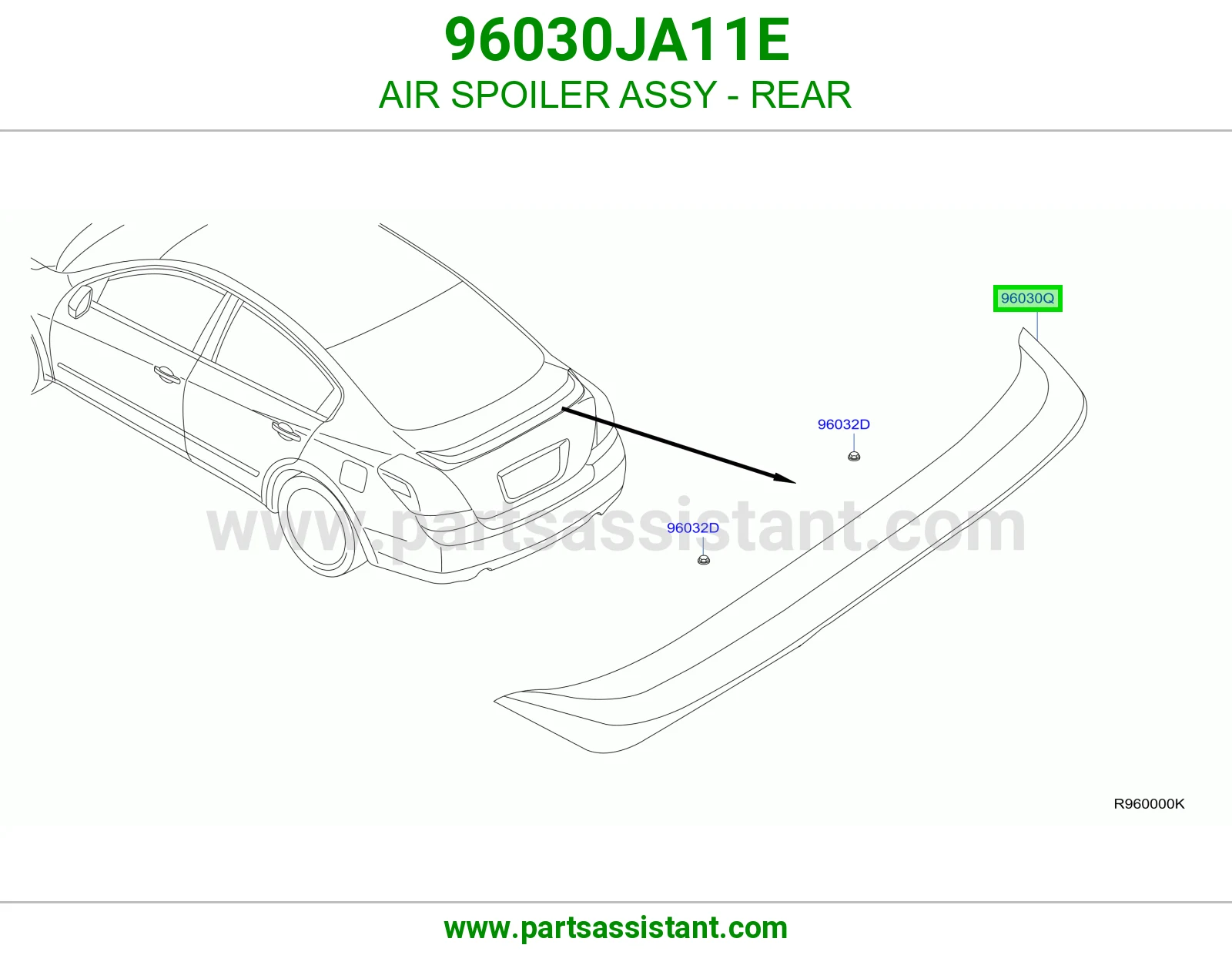 جناح شنطه خلفي 96030JA11E