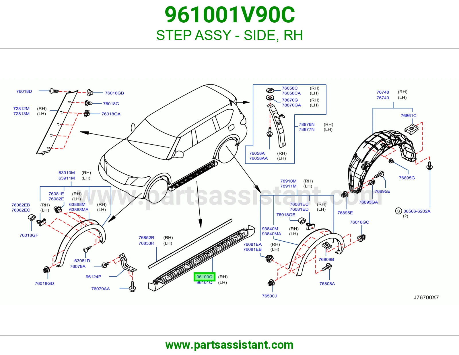 صاجه صدام خلفي يمين 961001V90C