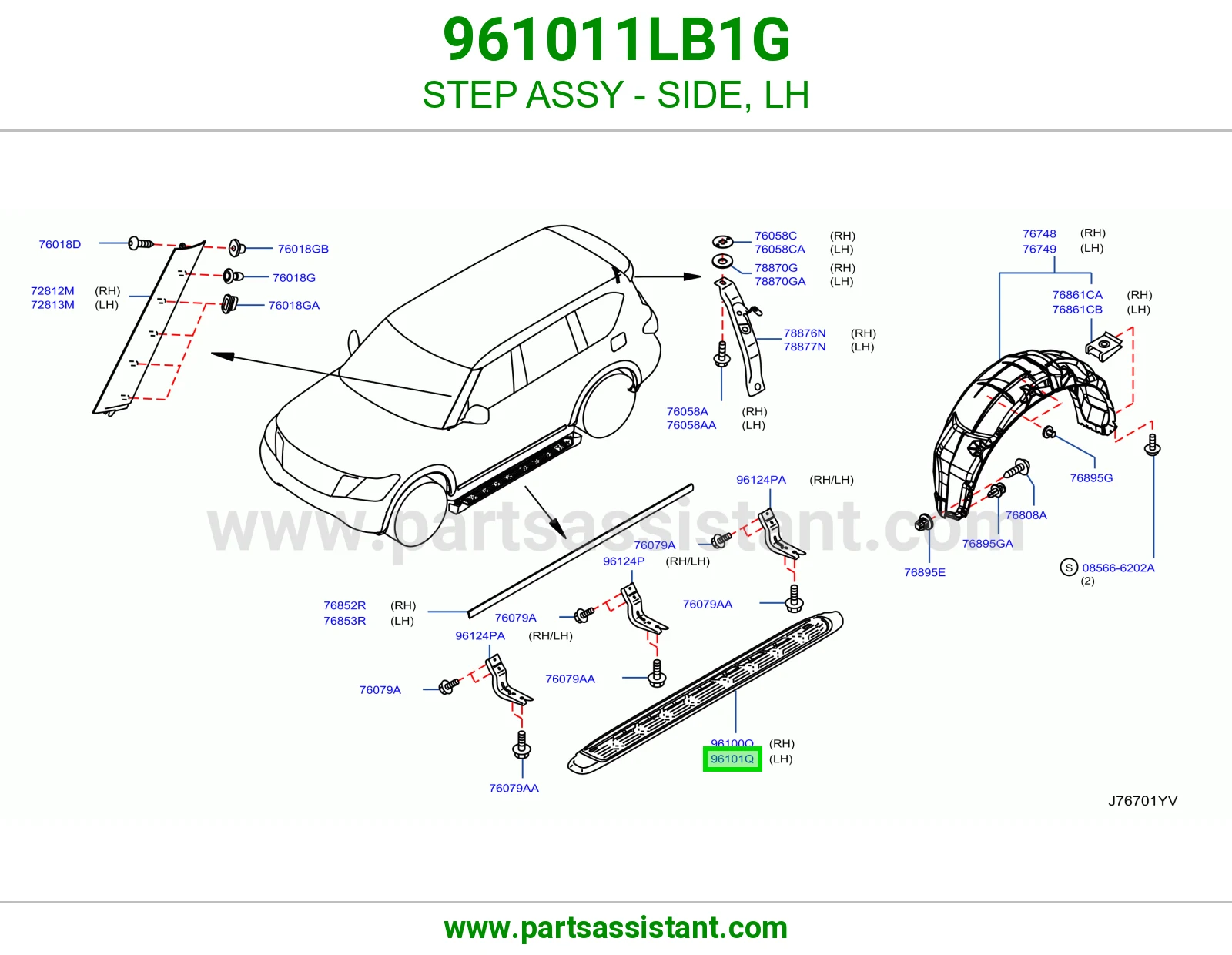 صاجه صدام خلفي يسار 961011LB1G
