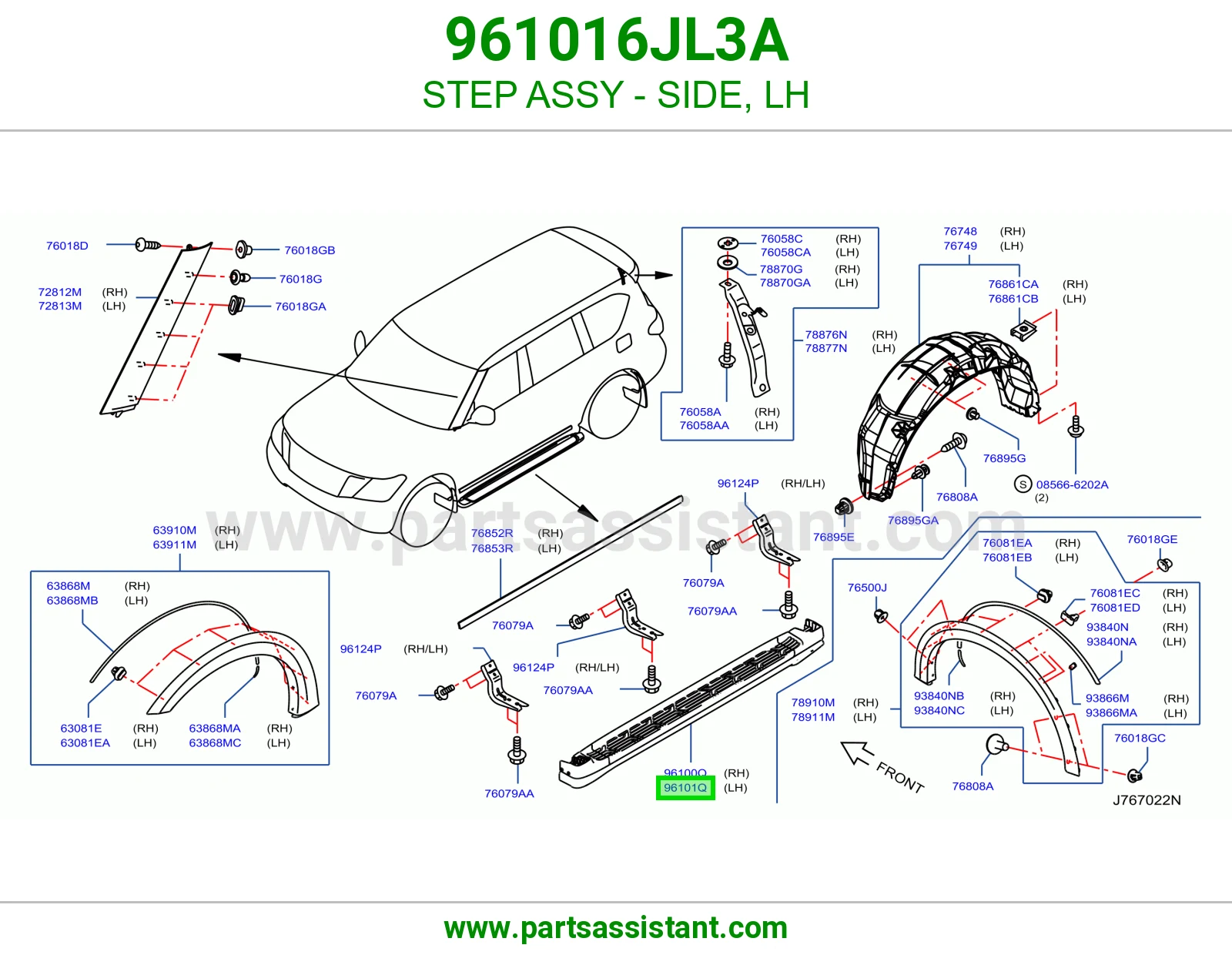 صاجه صدام خلفي يسار 961016JL3A