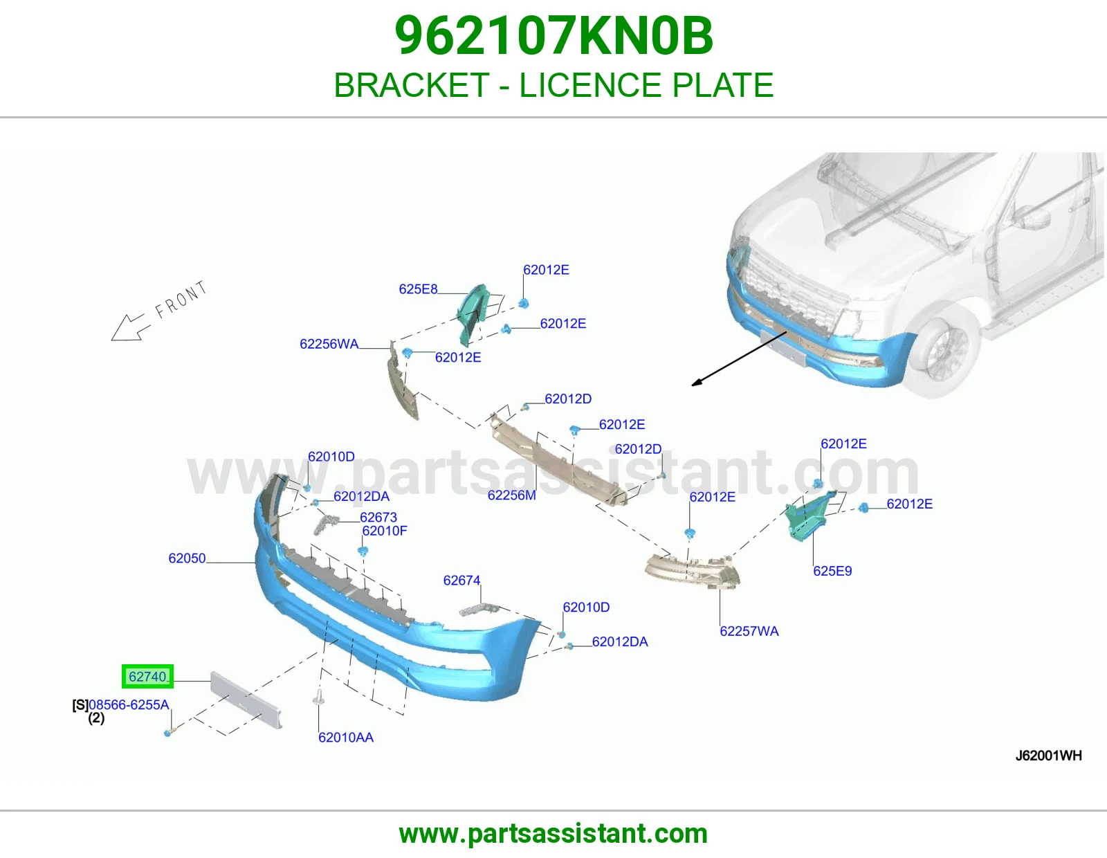 قاعده لوحه 962107KN0B