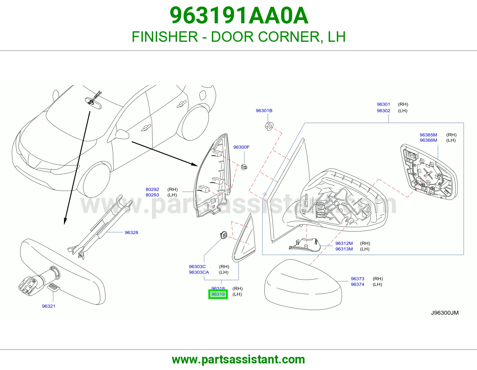 تلبيسة ركن باب يسار 963191AA0A