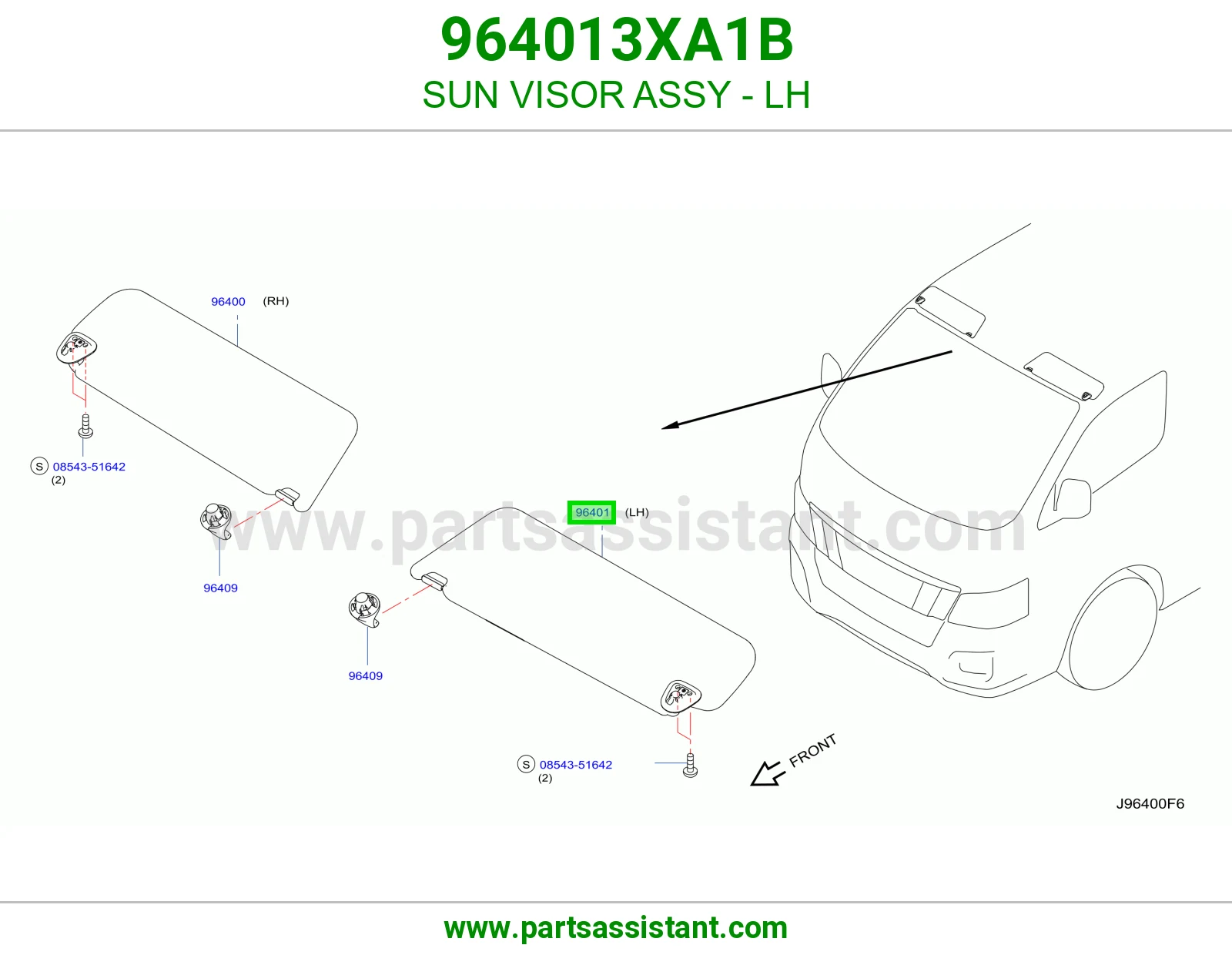 شماسه امامي يسار 964013XA1B