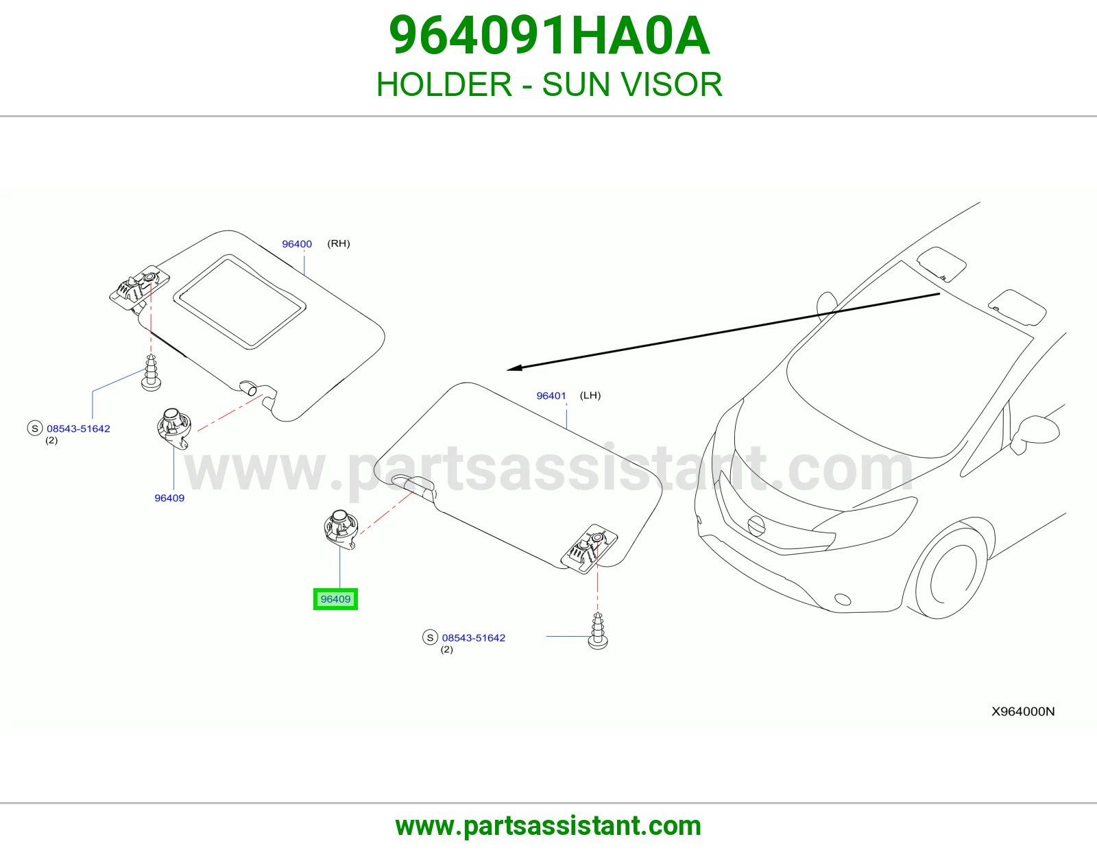 قاعده شماسه 964091HA0A