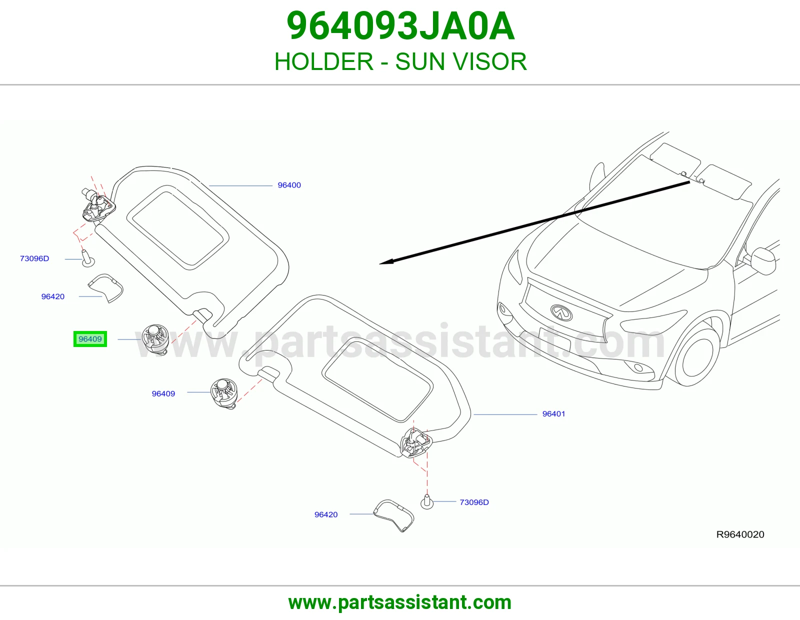 قاعده شماسه 964093JA0A