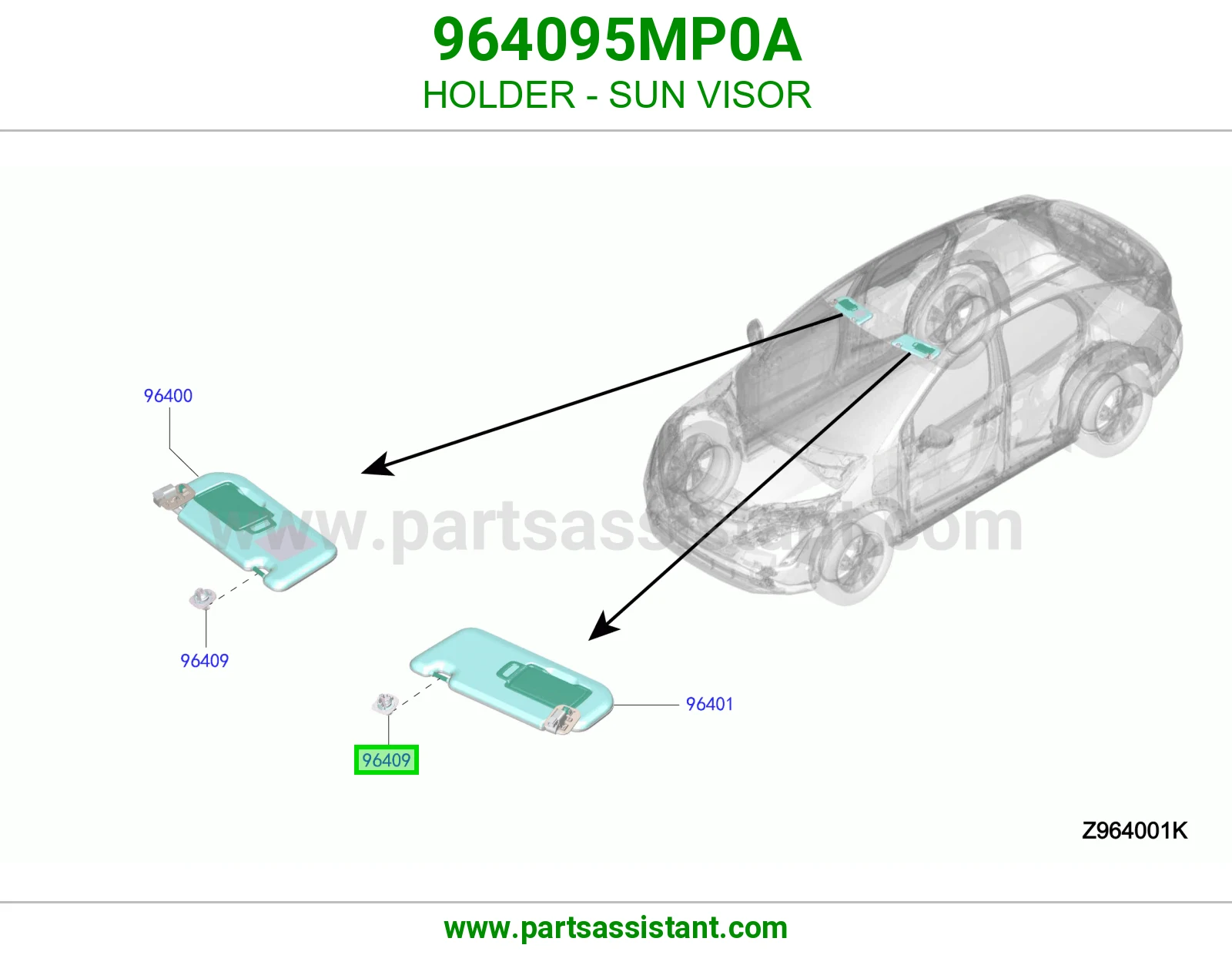 قاعده شماسه 964095MP0A