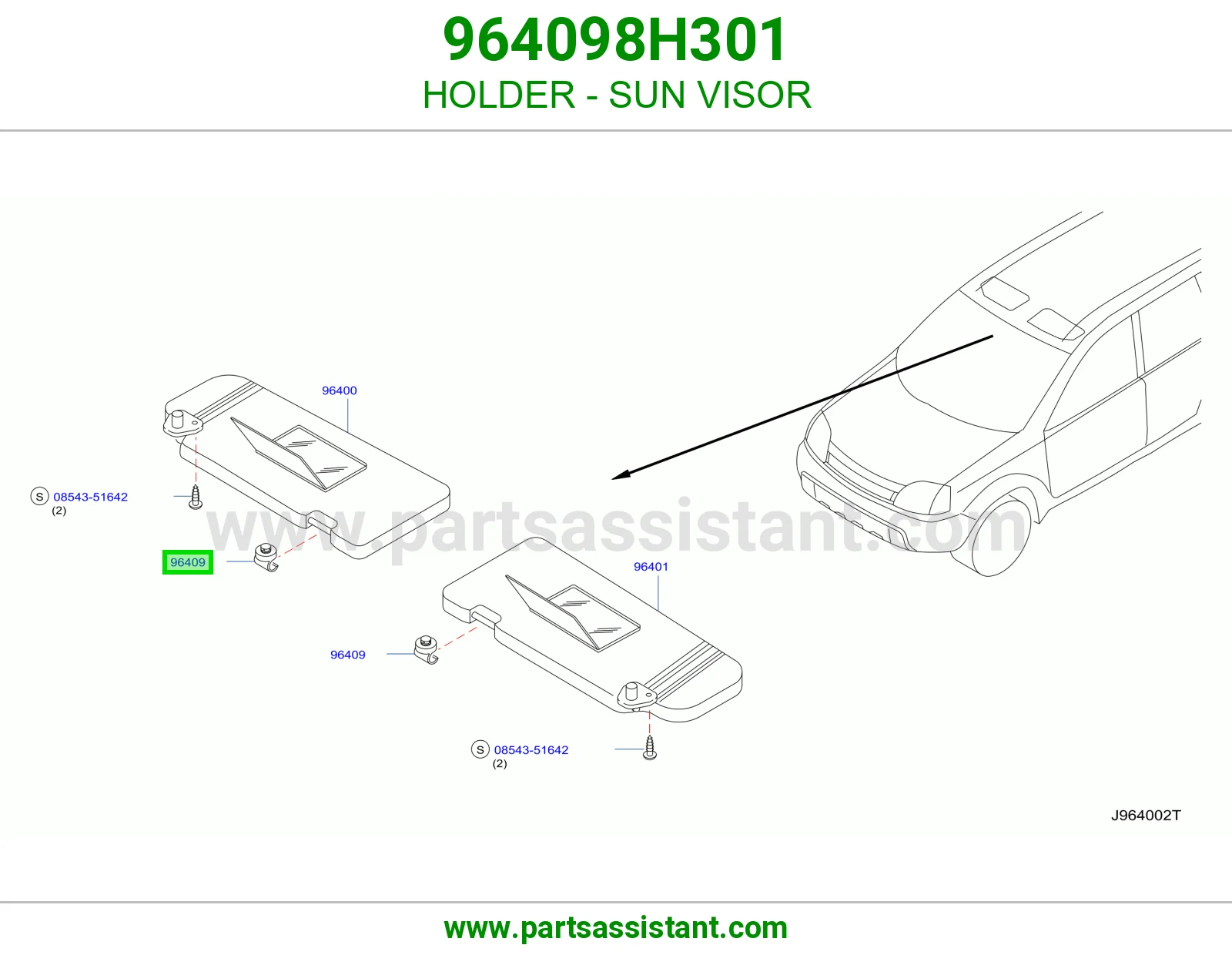 قاعده شماسه 964098H301
