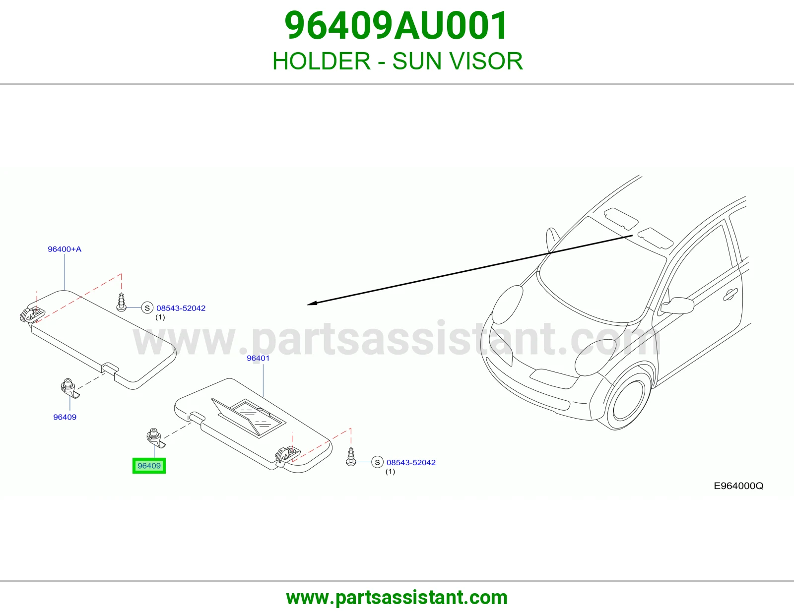 قاعده شماسه 96409AU001