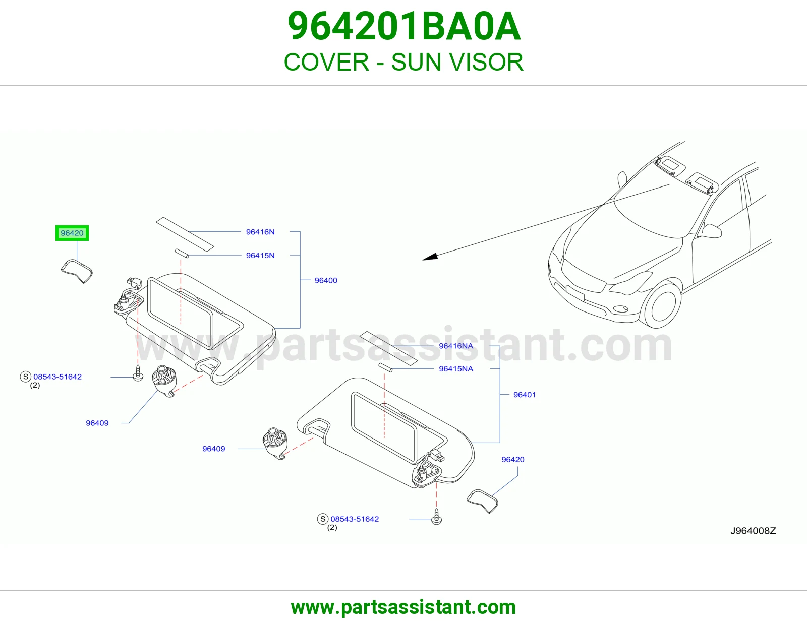 غطاء شماسة 964201BA0A