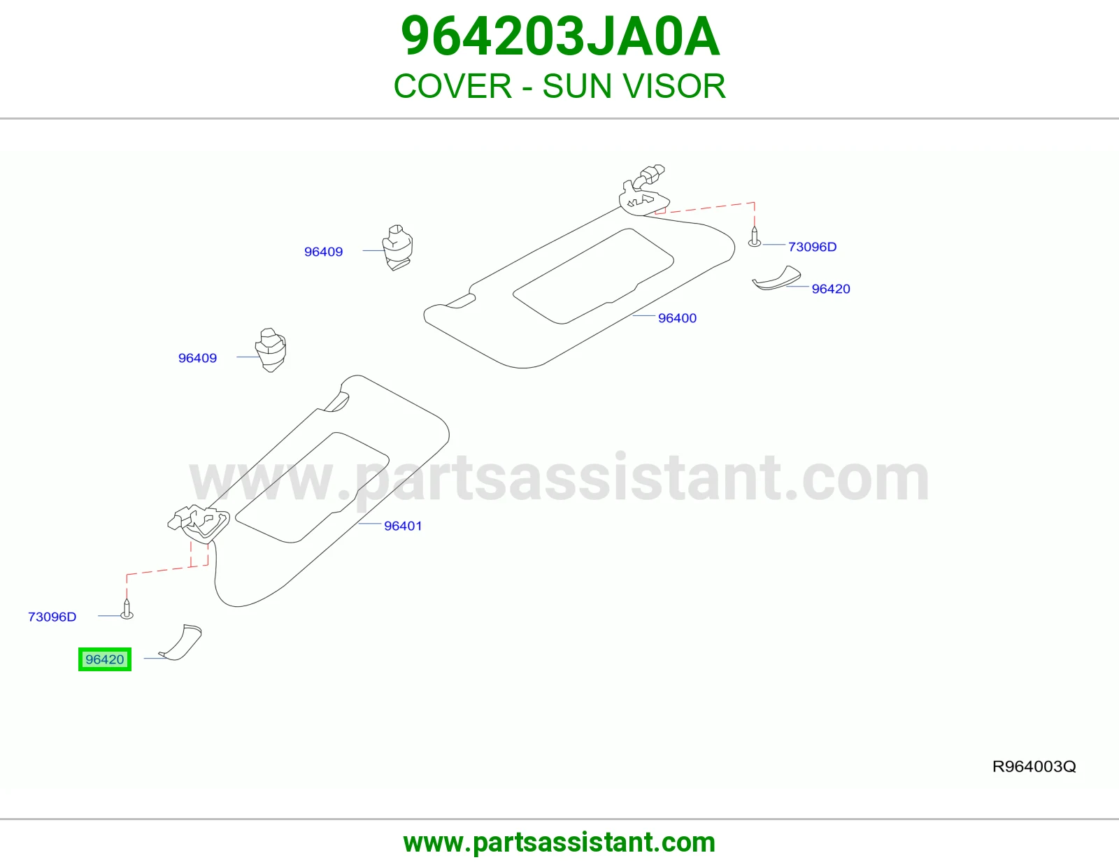 غطاء شماسة 964203JA0A
