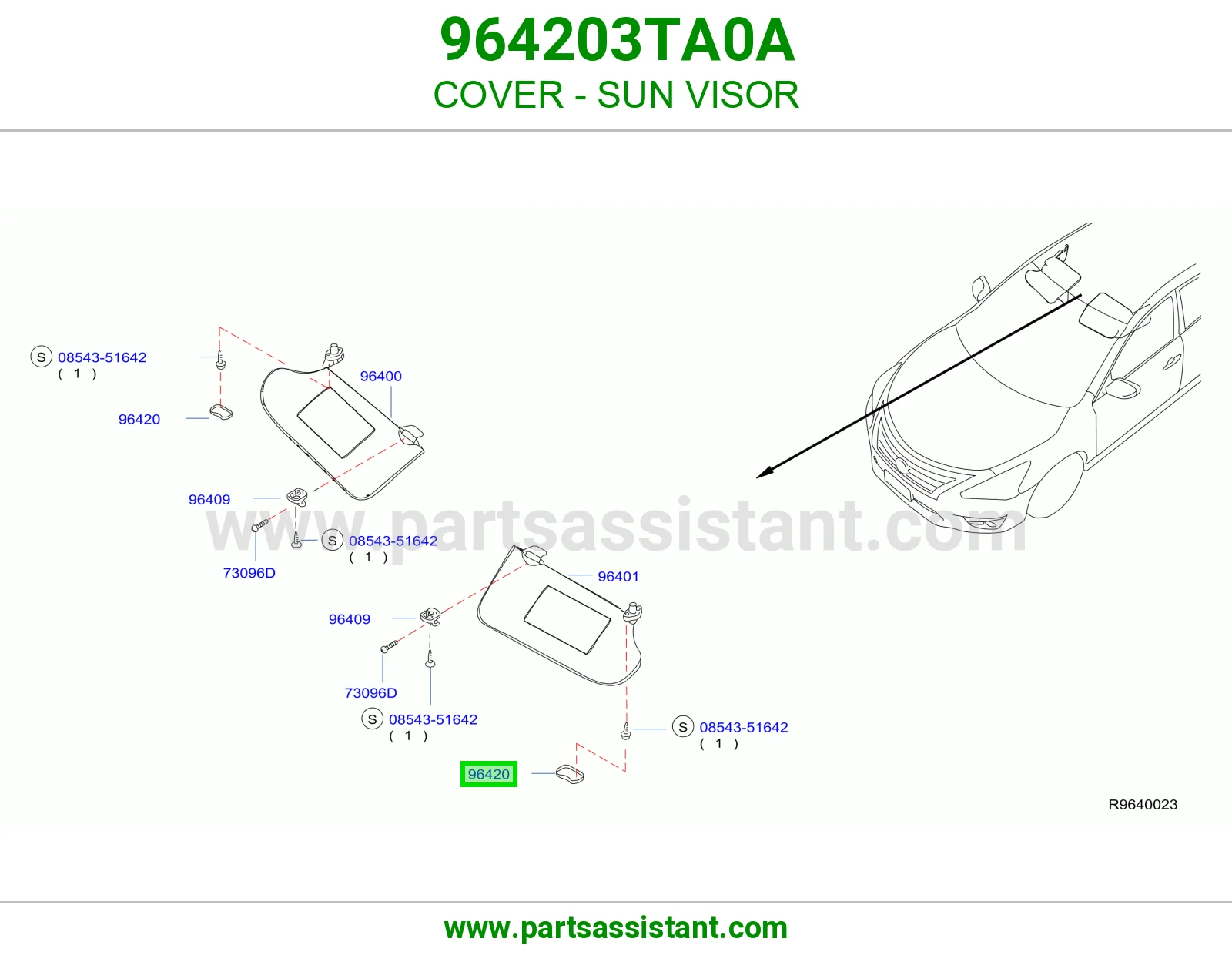 غطاء شماسة 964203TA0A