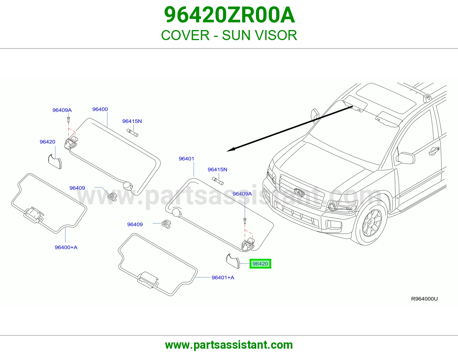 غطاء شماسة 96420ZR00A