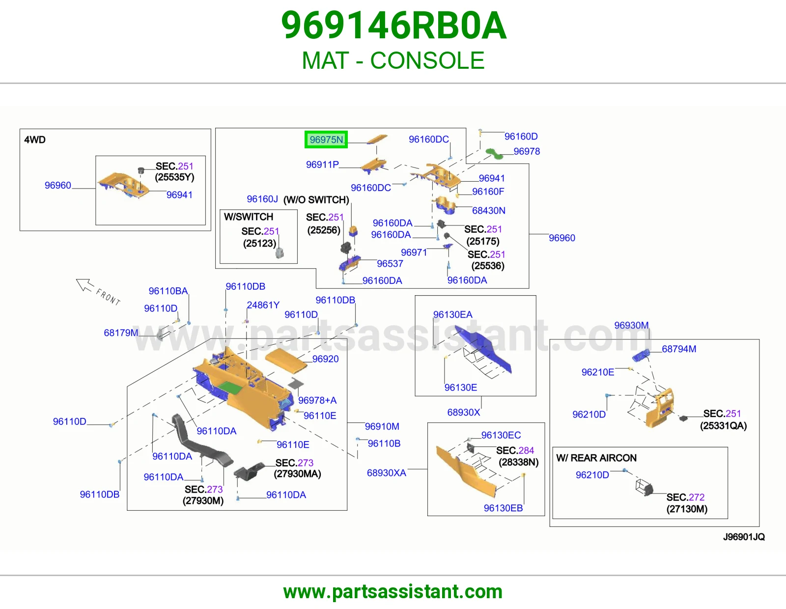 فرشة كونسول 969146RB0A