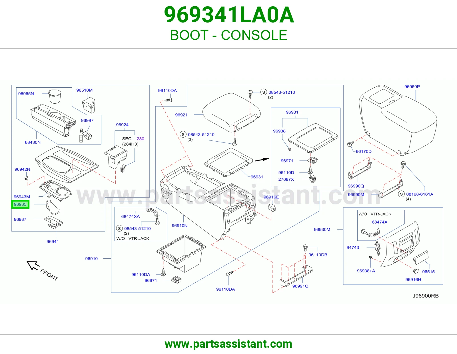 جلدة كونسول 969341LA0A