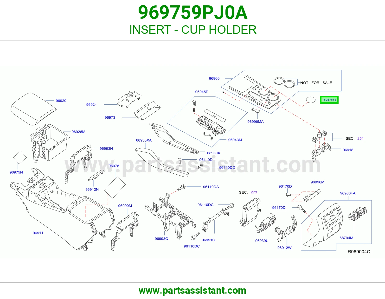 حشوة حامل كاسات 969759PJ0A